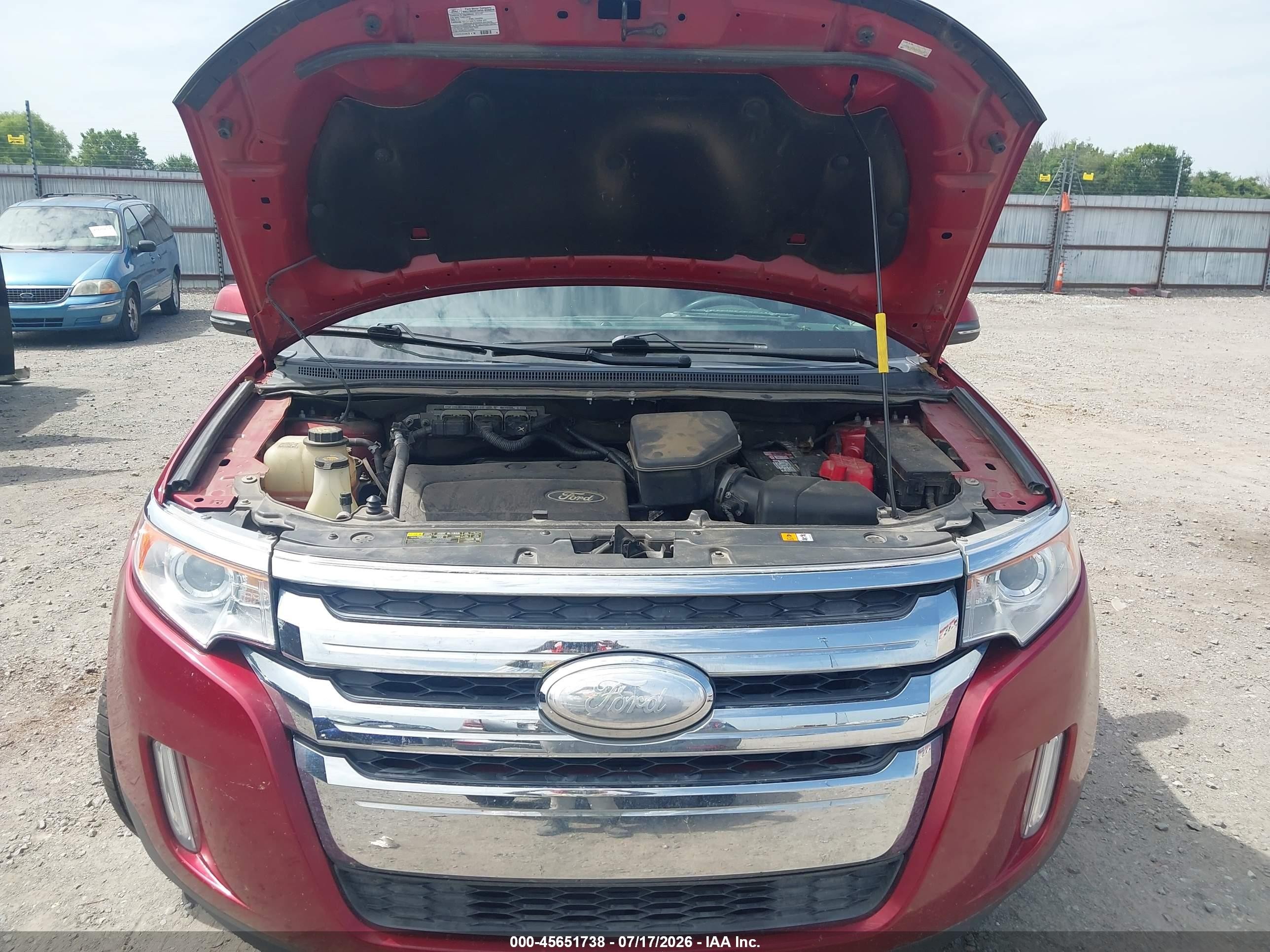 2013 Ford Edge Limited Red vin: 2FMDK3KC5DBC87601