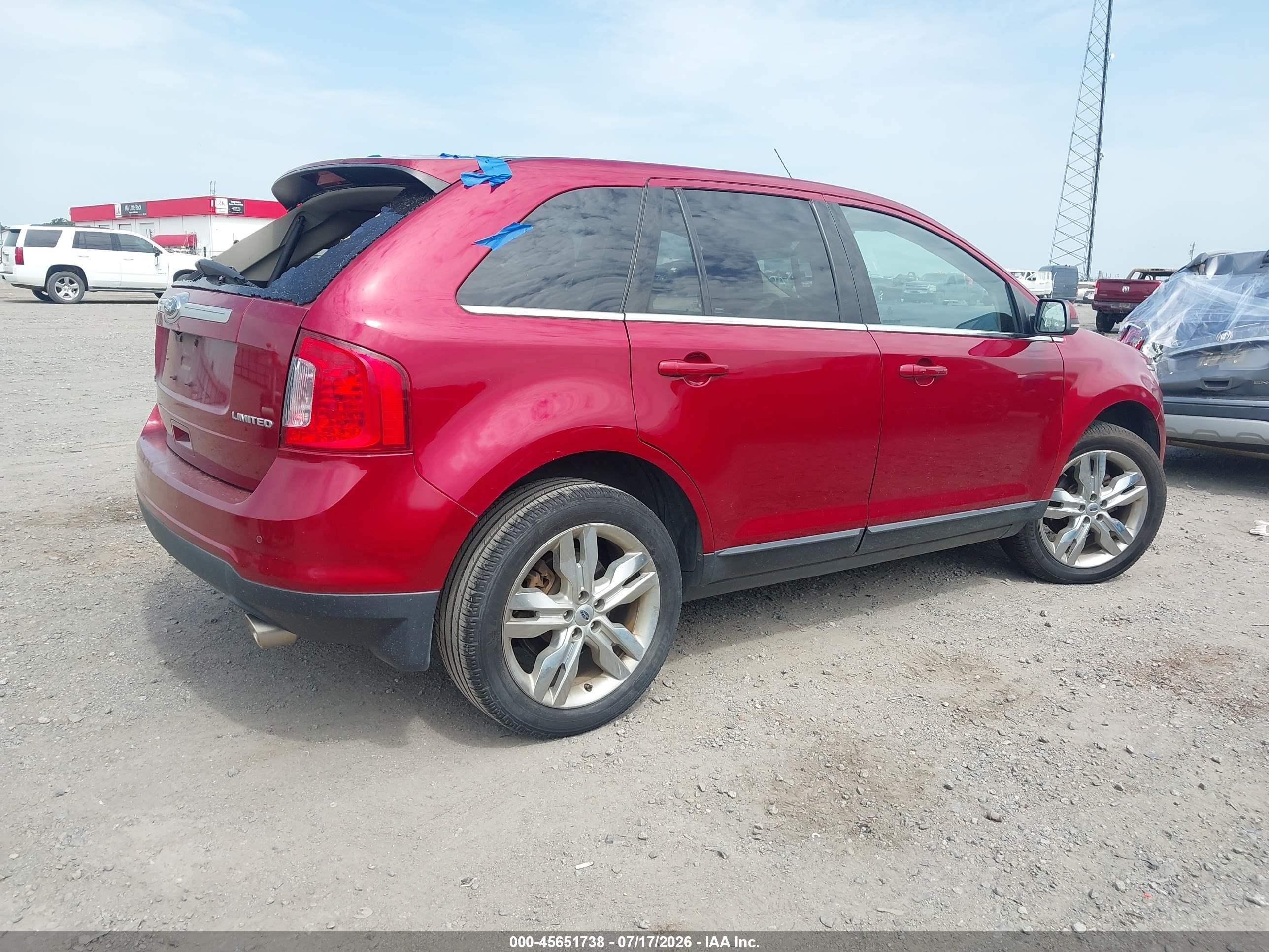 2013 Ford Edge Limited Red vin: 2FMDK3KC5DBC87601