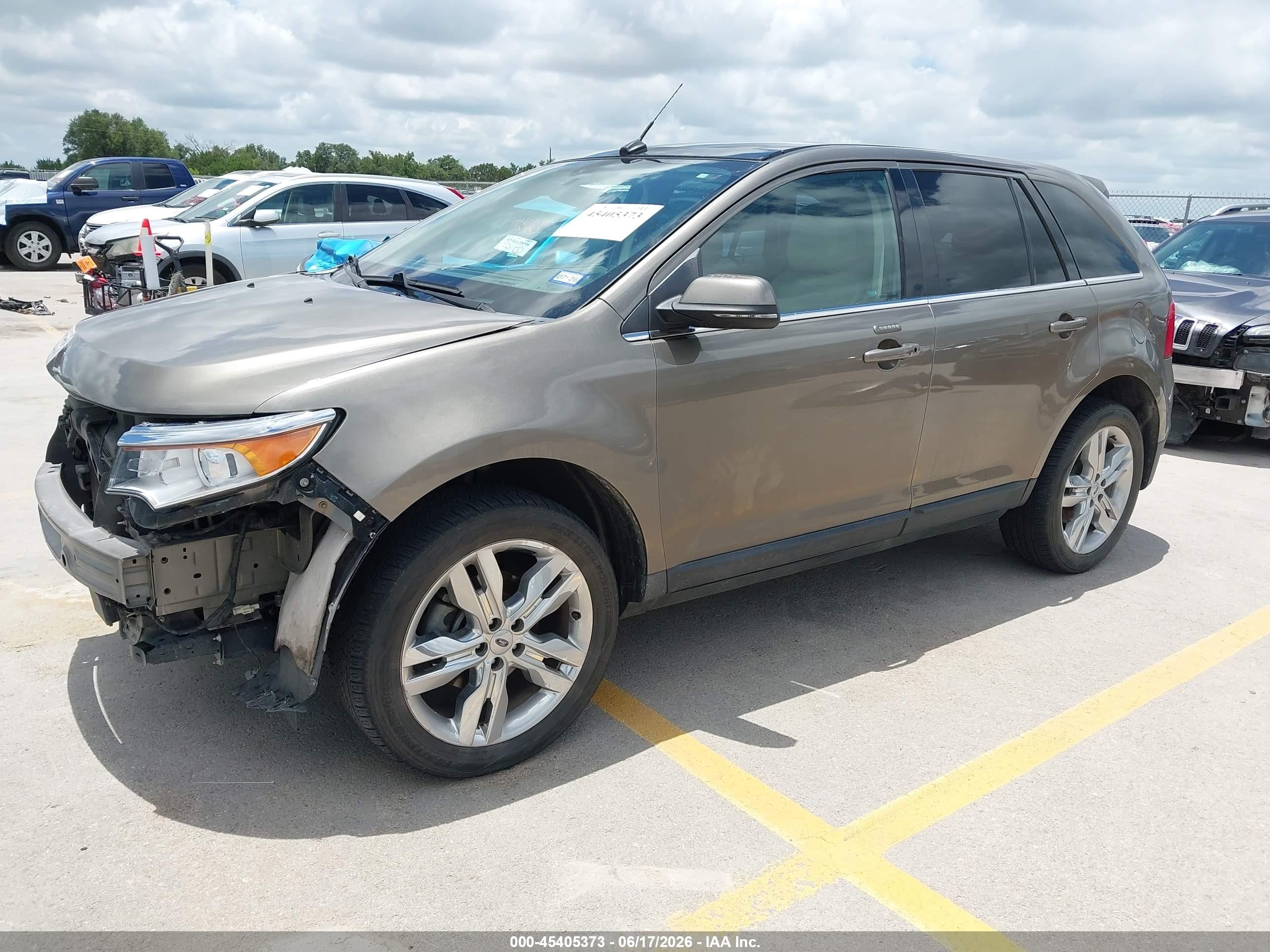 2014 Ford Edge Limited Brown vin: 2FMDK3KC5EBA05278