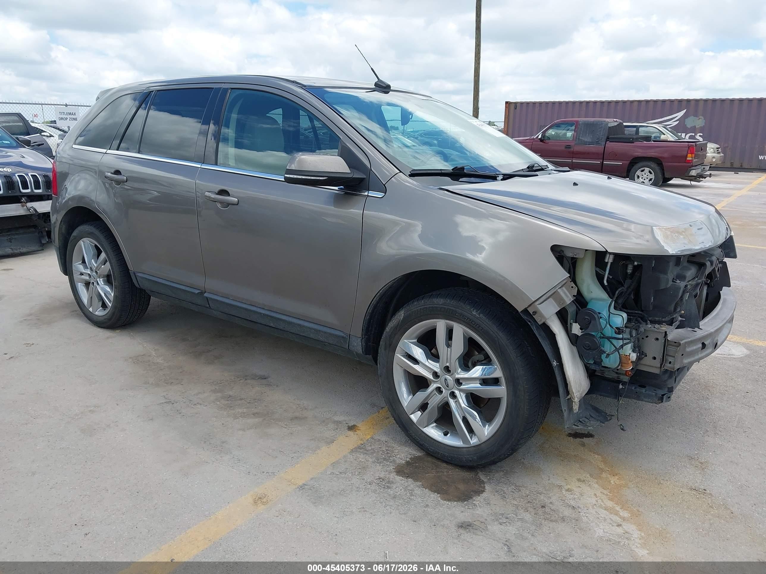 2014 Ford Edge Limited Brown vin: 2FMDK3KC5EBA05278