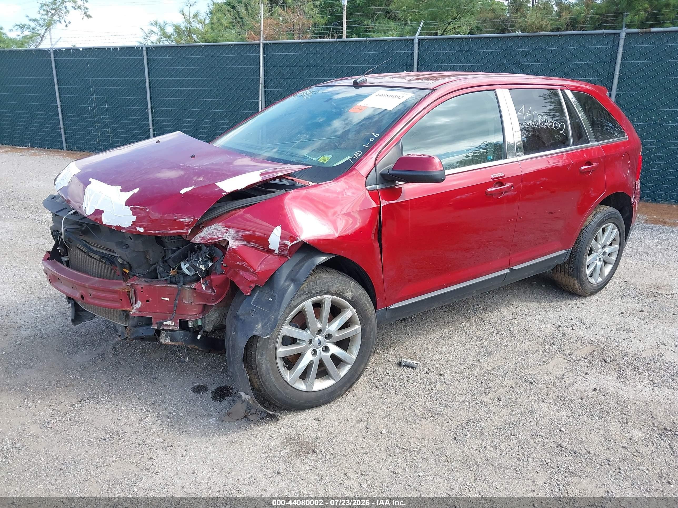 2014 Ford Edge Limited Red vin: 2FMDK3KC5EBA41634