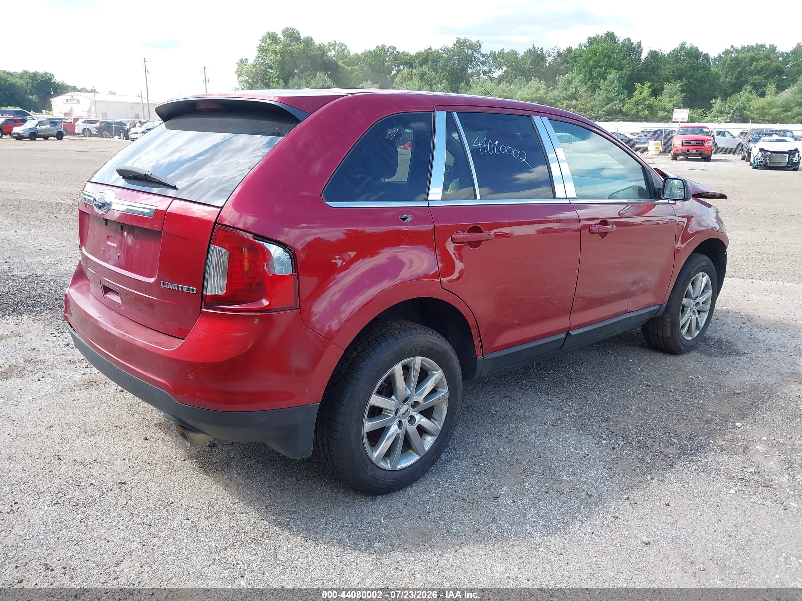 2014 Ford Edge Limited Red vin: 2FMDK3KC5EBA41634