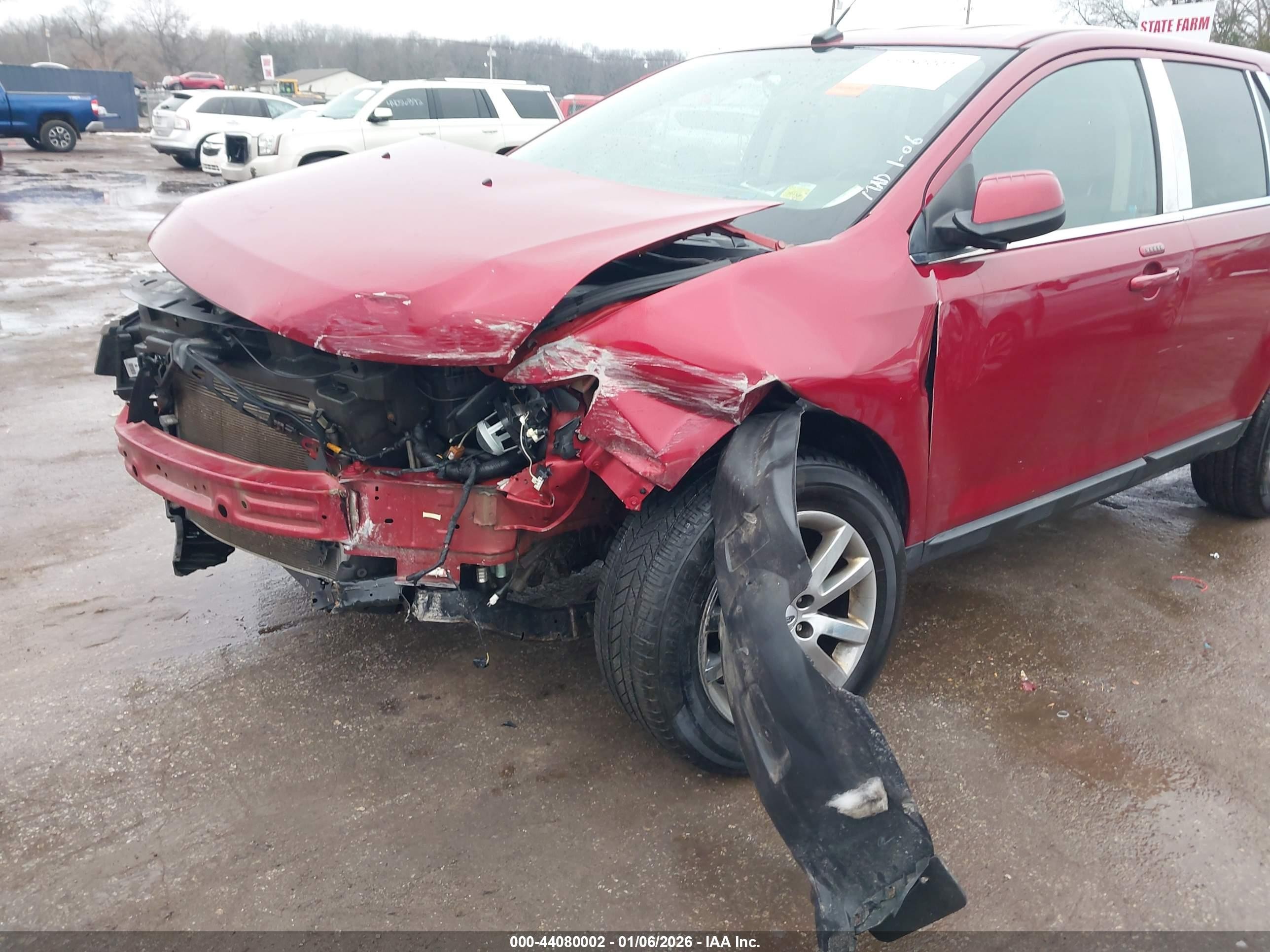 2014 Ford Edge Limited Red vin: 2FMDK3KC5EBA41634