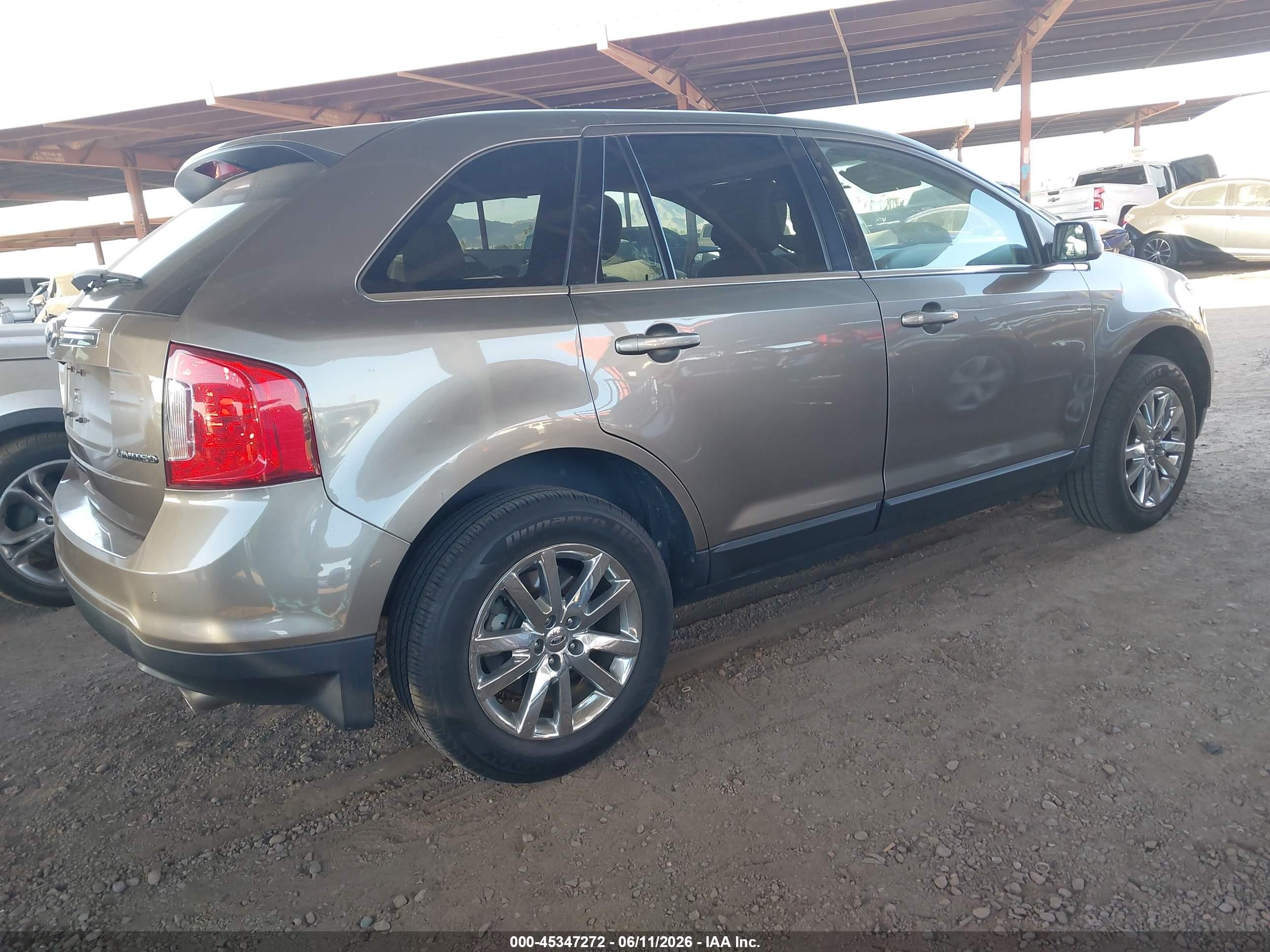 2014 Ford Edge Limited Tan vin: 2FMDK3KC5EBA54707