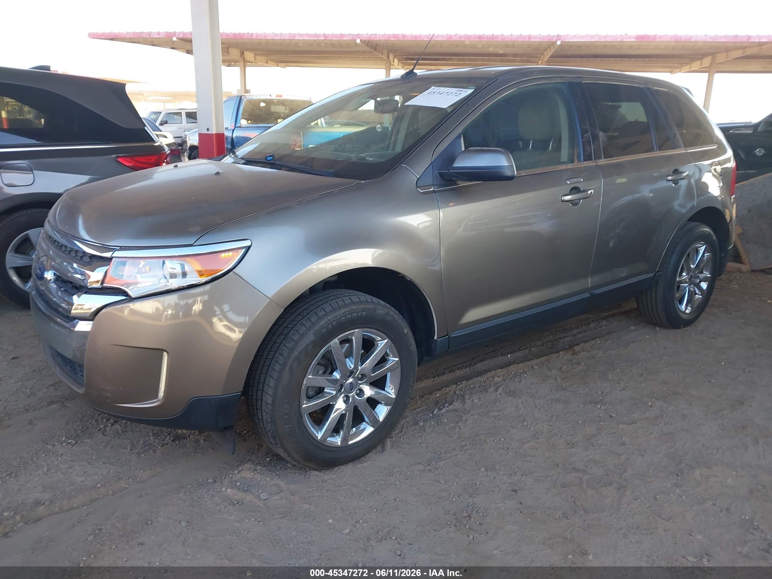 2014 Ford Edge Limited Tan vin: 2FMDK3KC5EBA54707