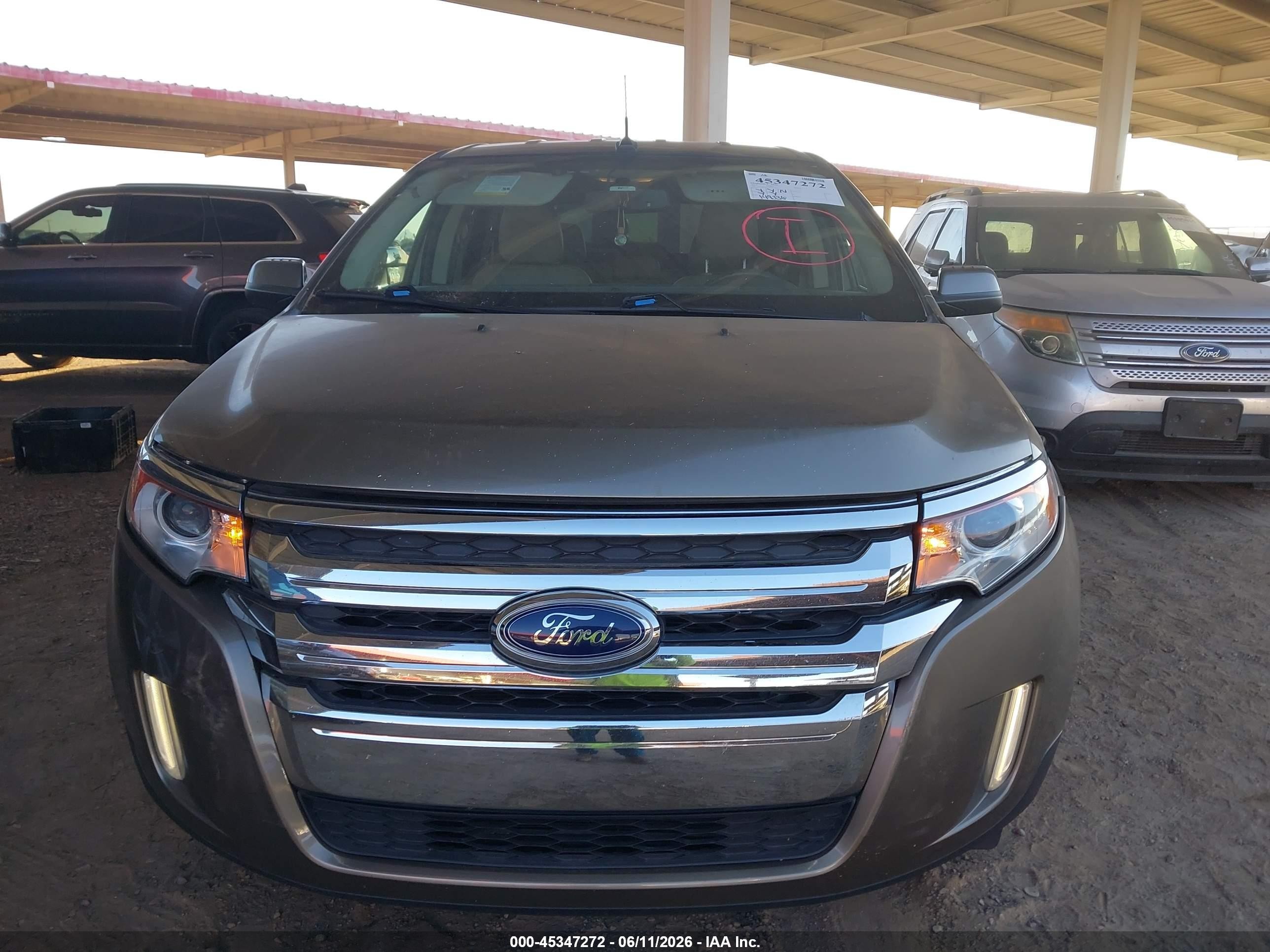 2014 Ford Edge Limited Tan vin: 2FMDK3KC5EBA54707