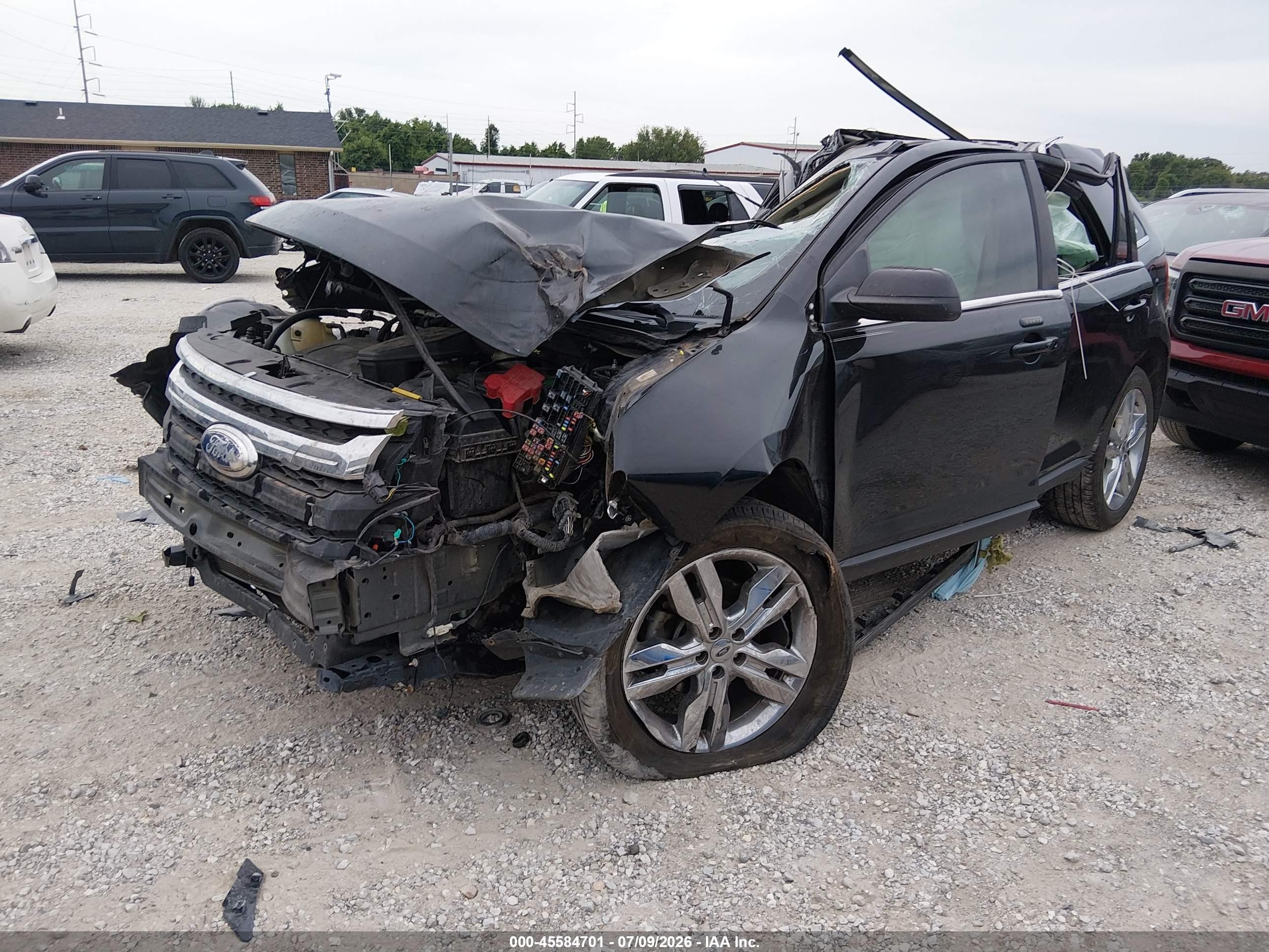 2014 Ford Edge Limited Black vin: 2FMDK3KC5EBA62127