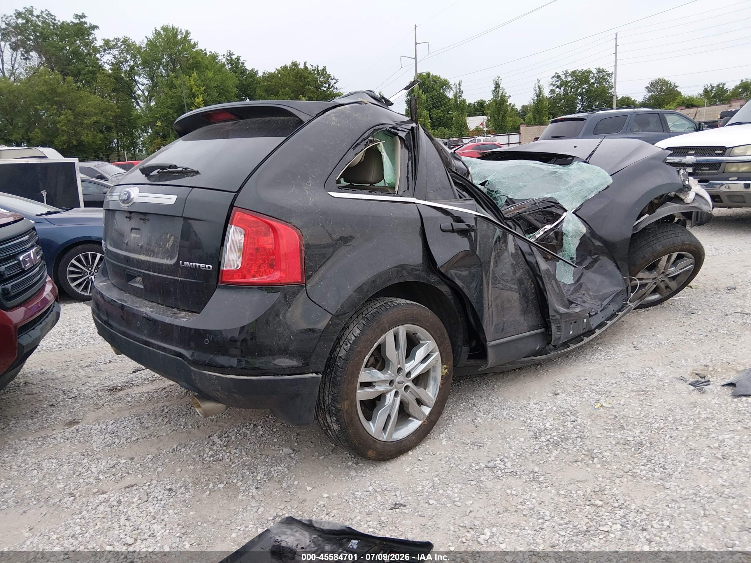 2014 Ford Edge Limited Black vin: 2FMDK3KC5EBA62127