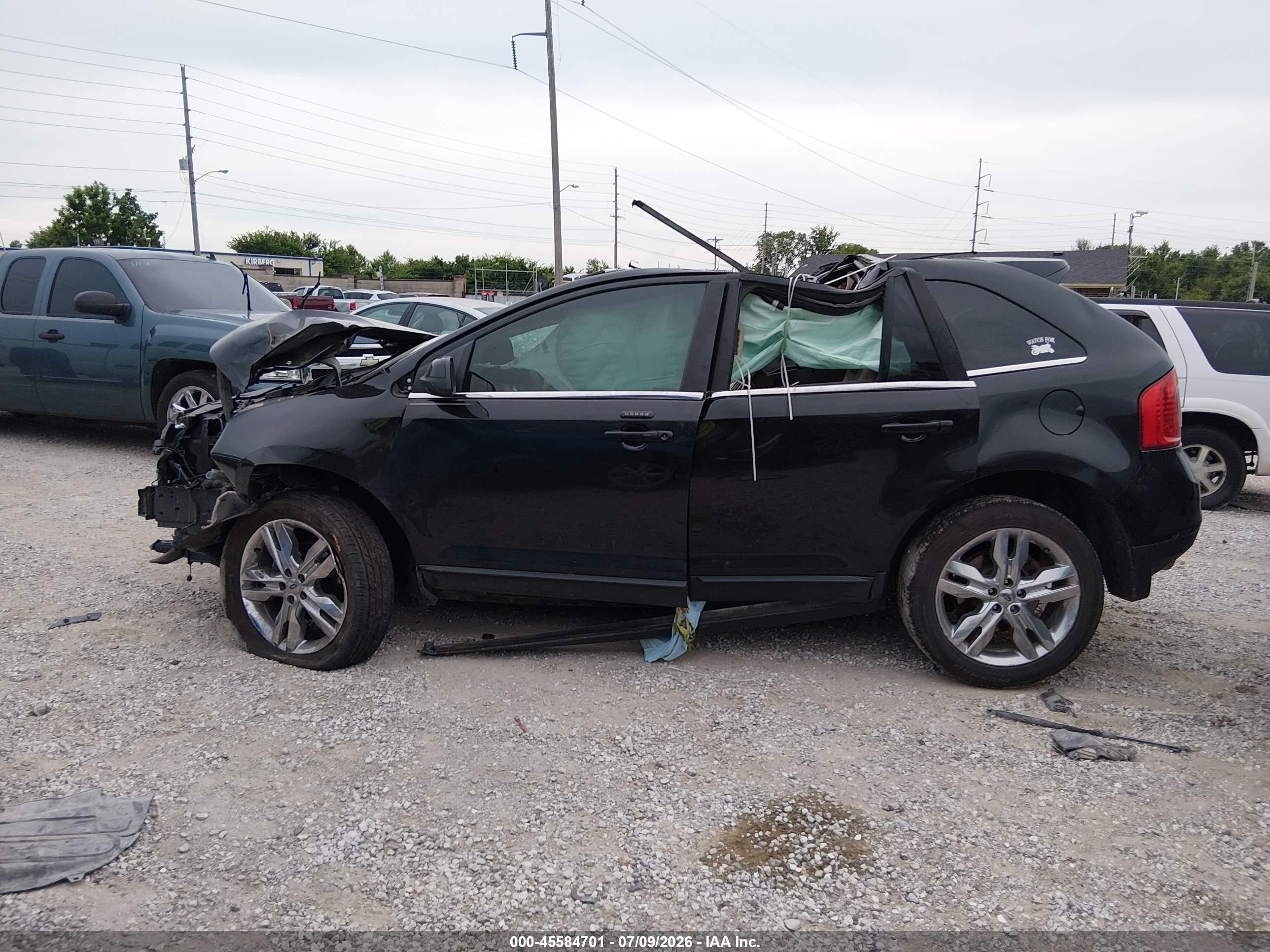 2014 Ford Edge Limited Black vin: 2FMDK3KC5EBA62127