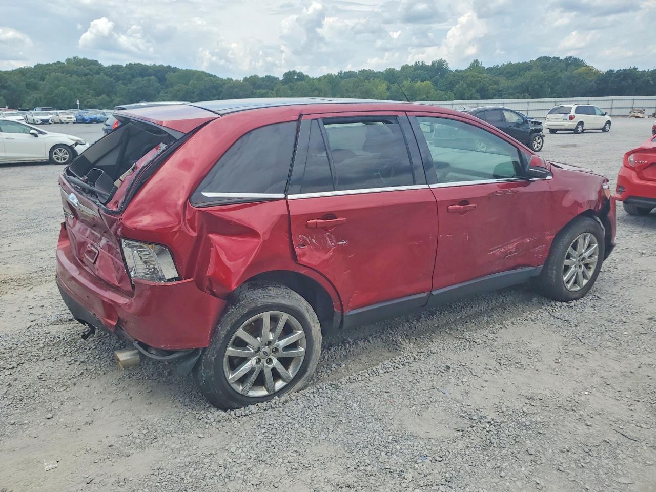 2014 Ford Edge Limited Red vin: 2FMDK3KC5EBB35013