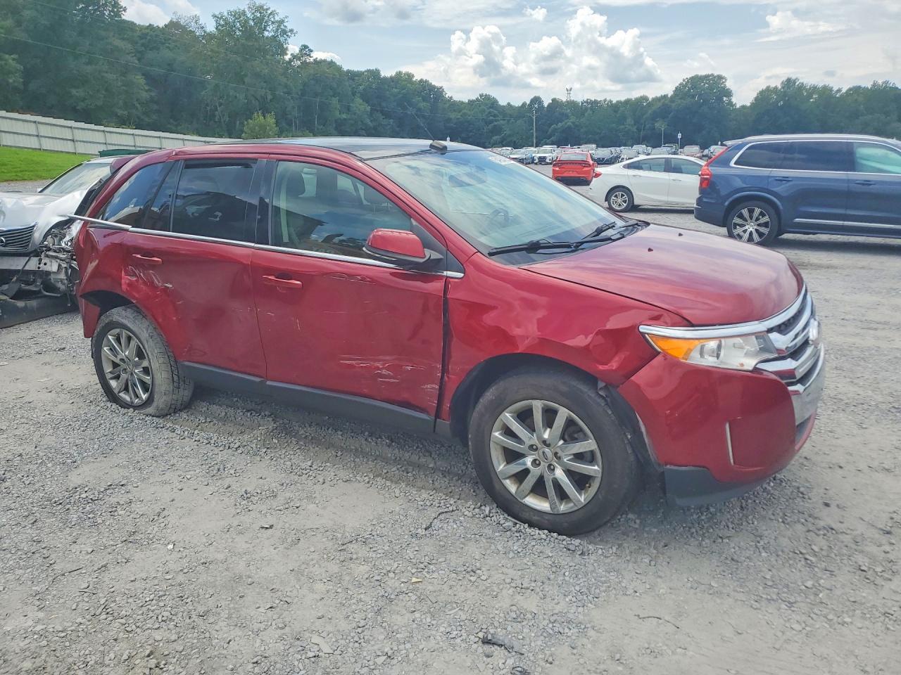 2014 Ford Edge Limited Red vin: 2FMDK3KC5EBB35013