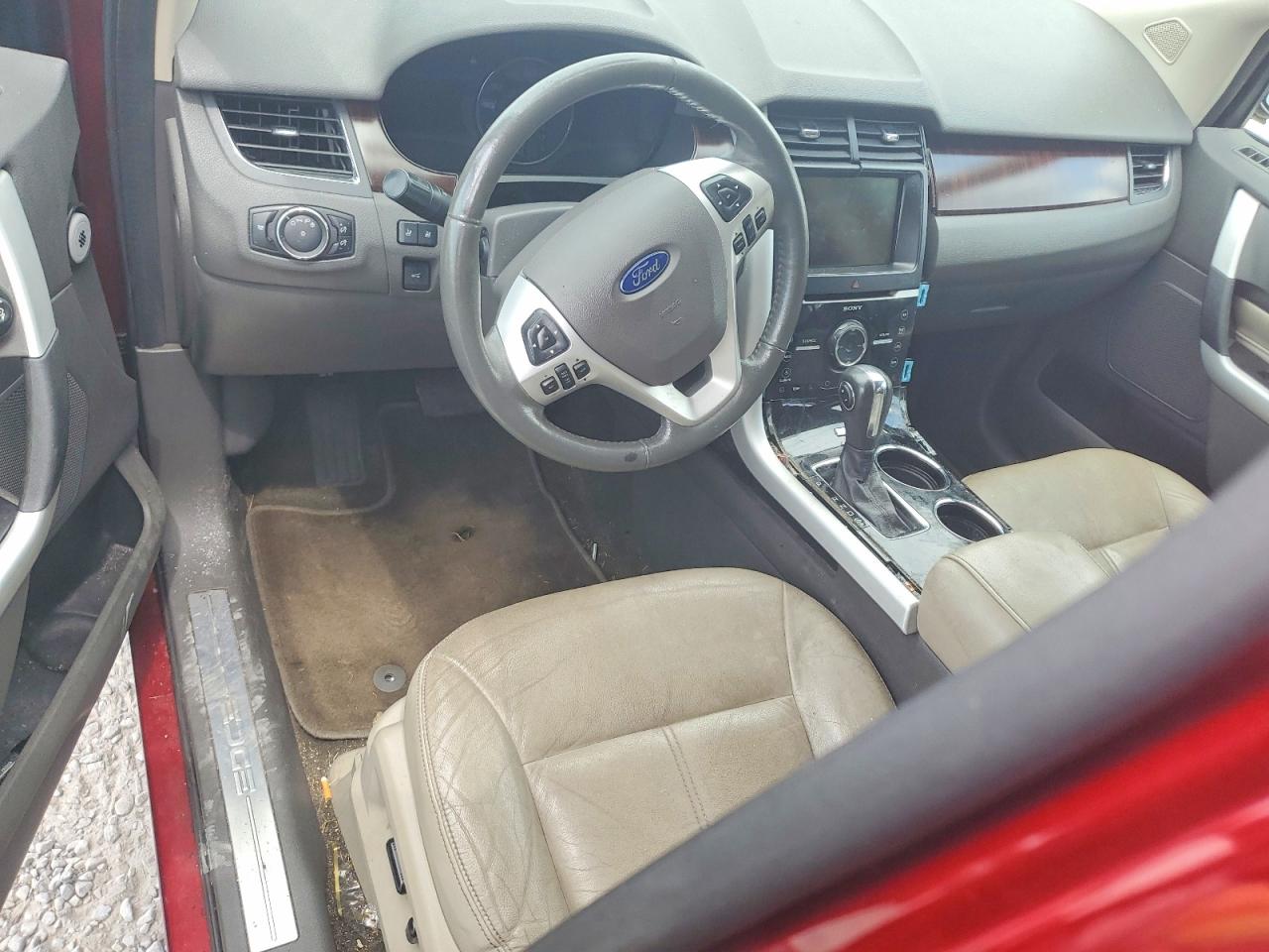 2014 Ford Edge Limited Red vin: 2FMDK3KC5EBB35013