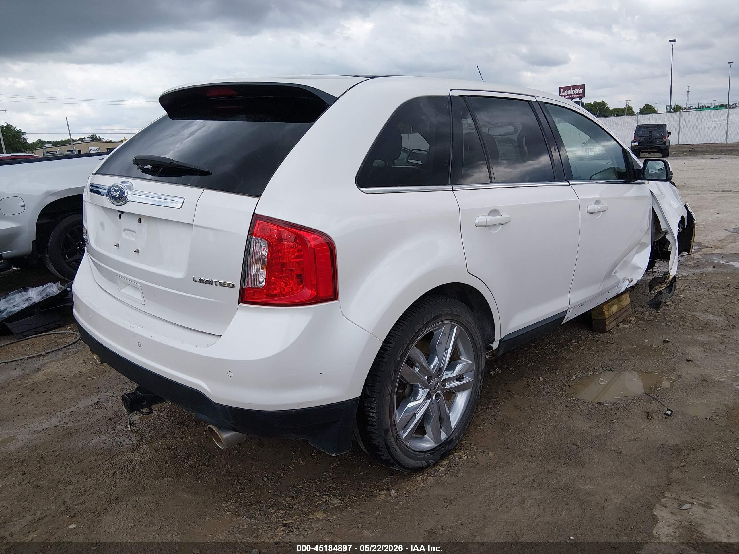 2014 Ford Edge Limited Белый vin: 2FMDK3KC5EBB56914