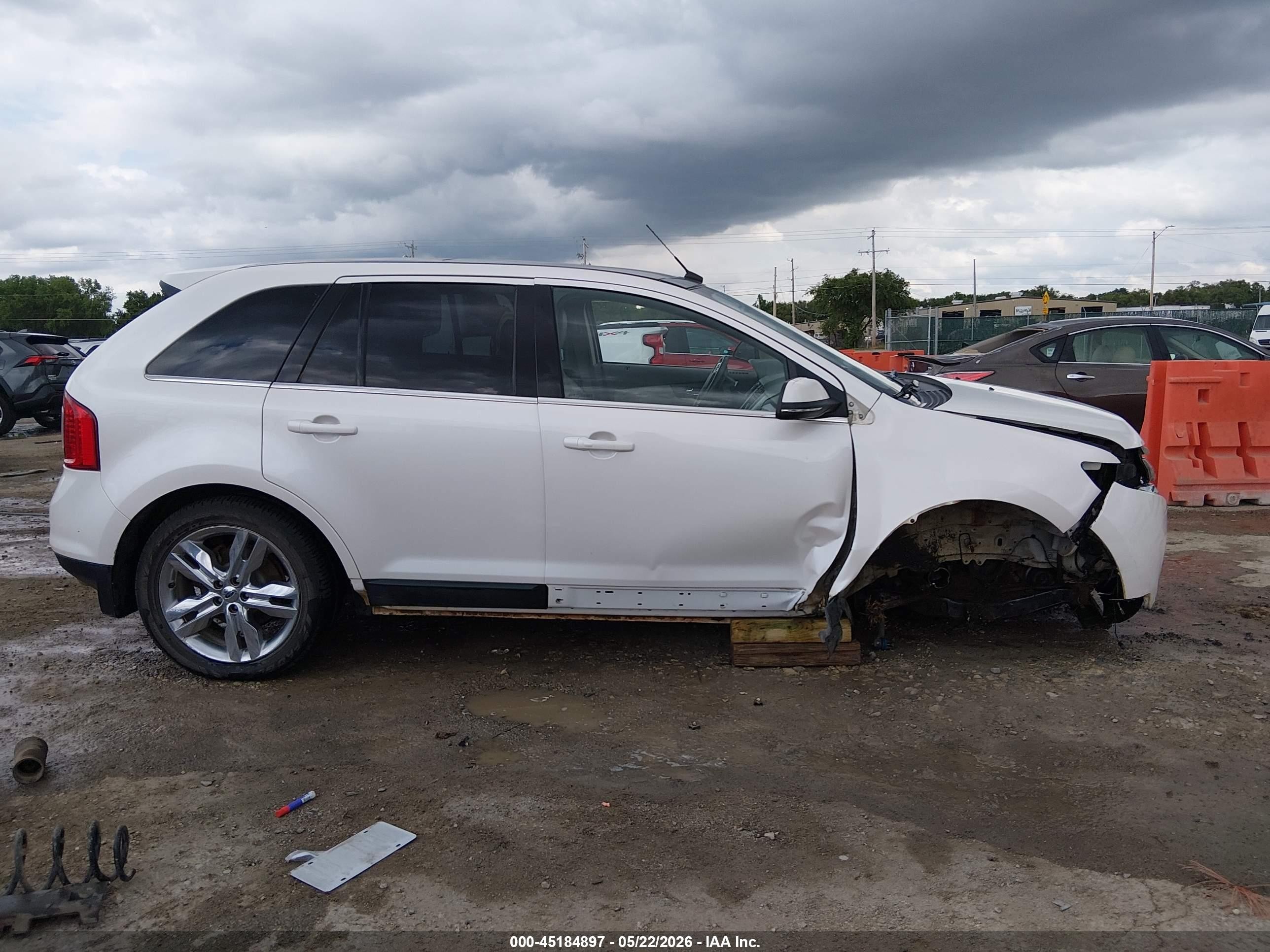 2014 Ford Edge Limited Белый vin: 2FMDK3KC5EBB56914
