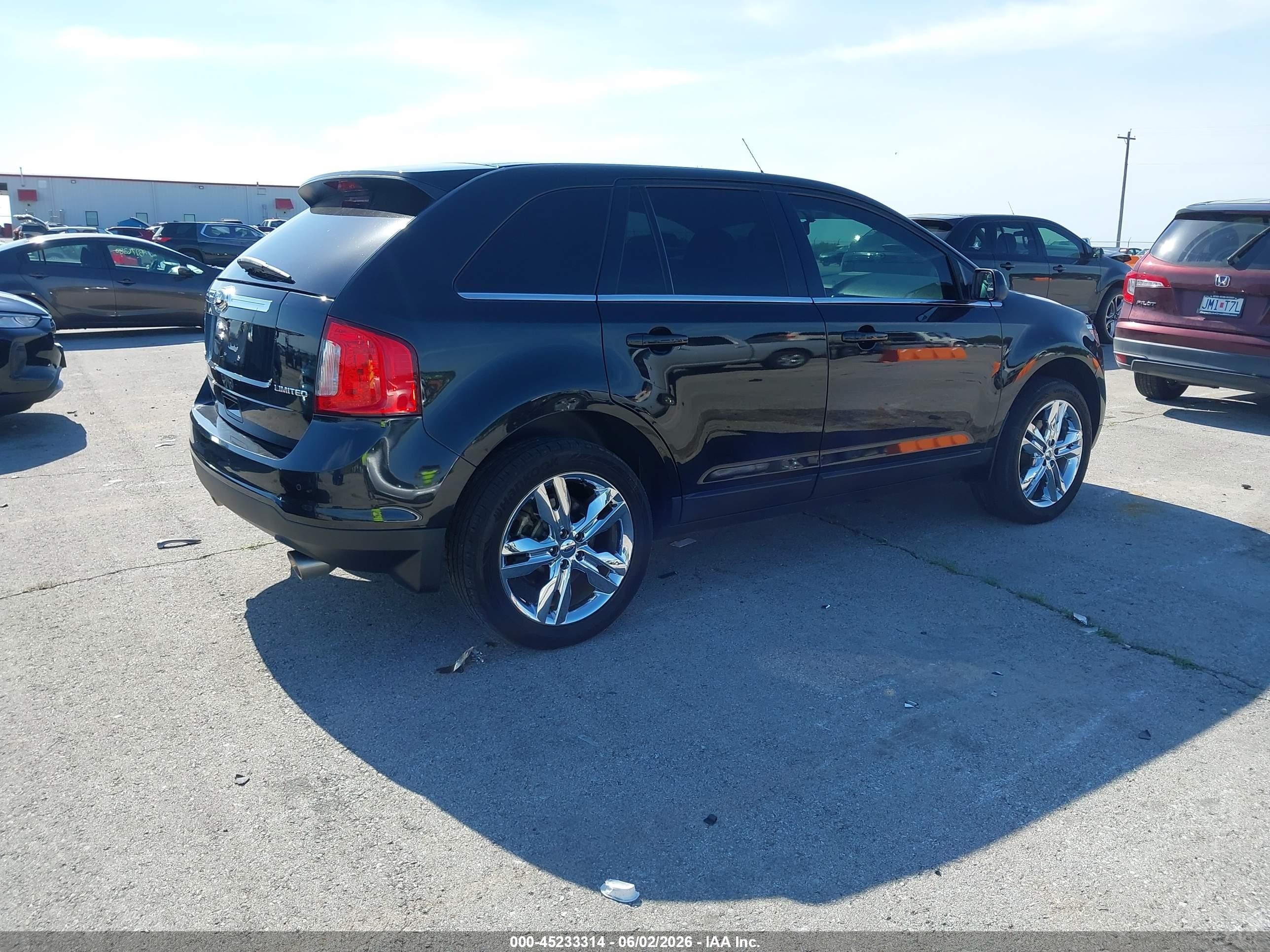 2014 Ford Edge Limited Black vin: 2FMDK3KC5EBB64723