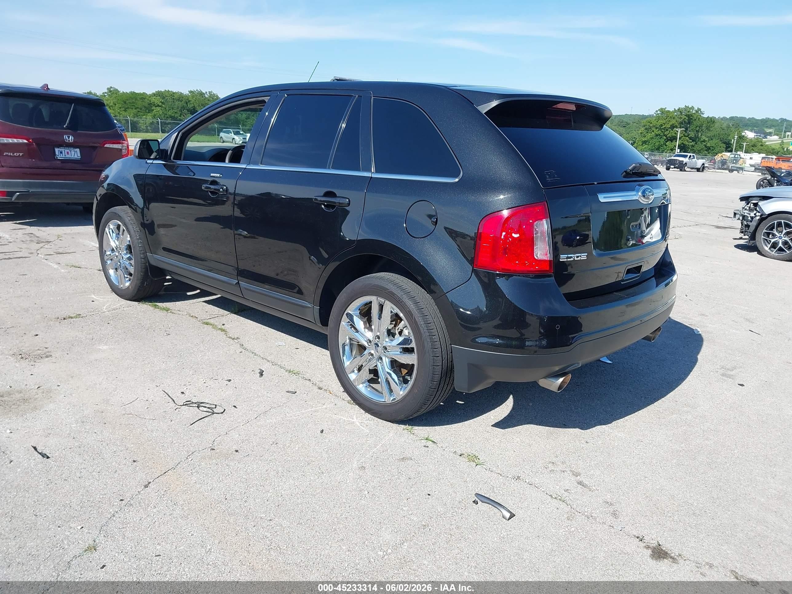 2014 Ford Edge Limited Black vin: 2FMDK3KC5EBB64723