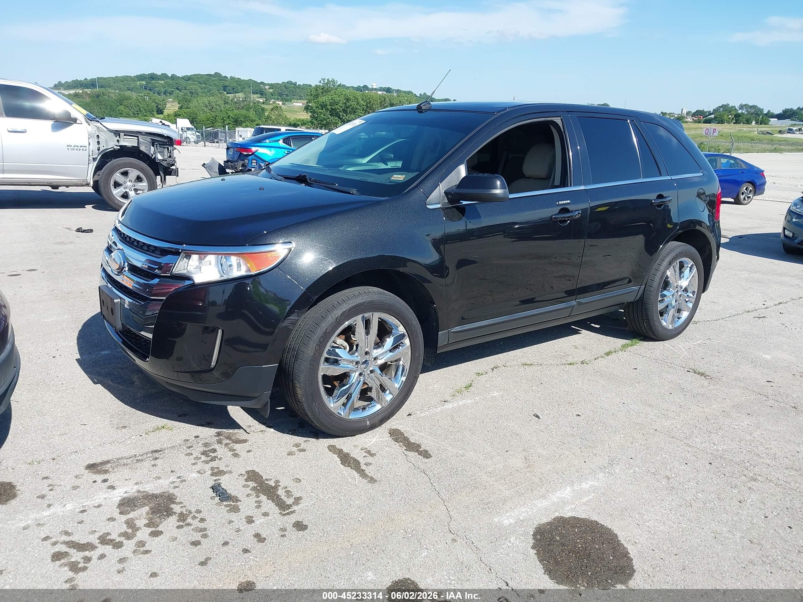 2014 Ford Edge Limited Black vin: 2FMDK3KC5EBB64723