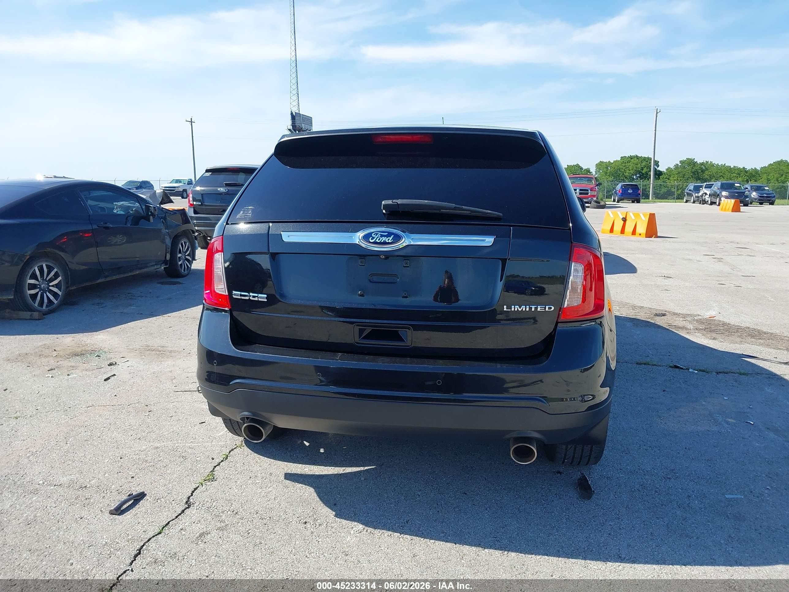 2014 Ford Edge Limited Black vin: 2FMDK3KC5EBB64723