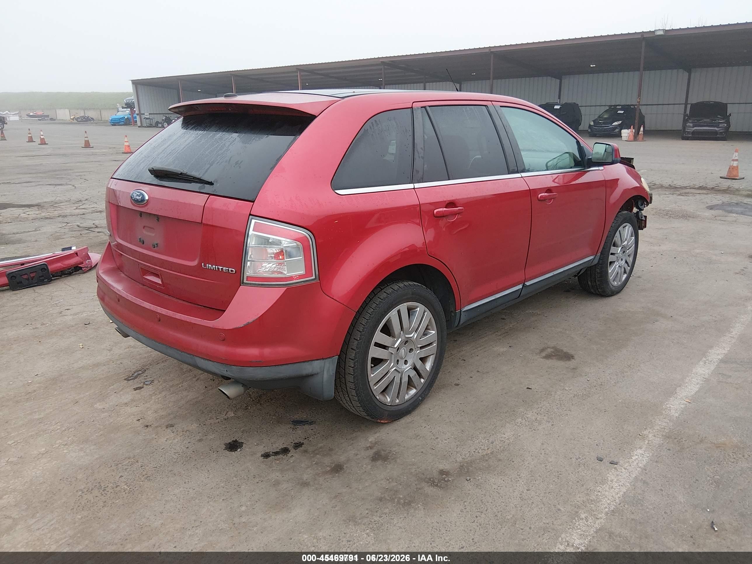 2010 Ford Edge Limited Red vin: 2FMDK3KC6ABA56959