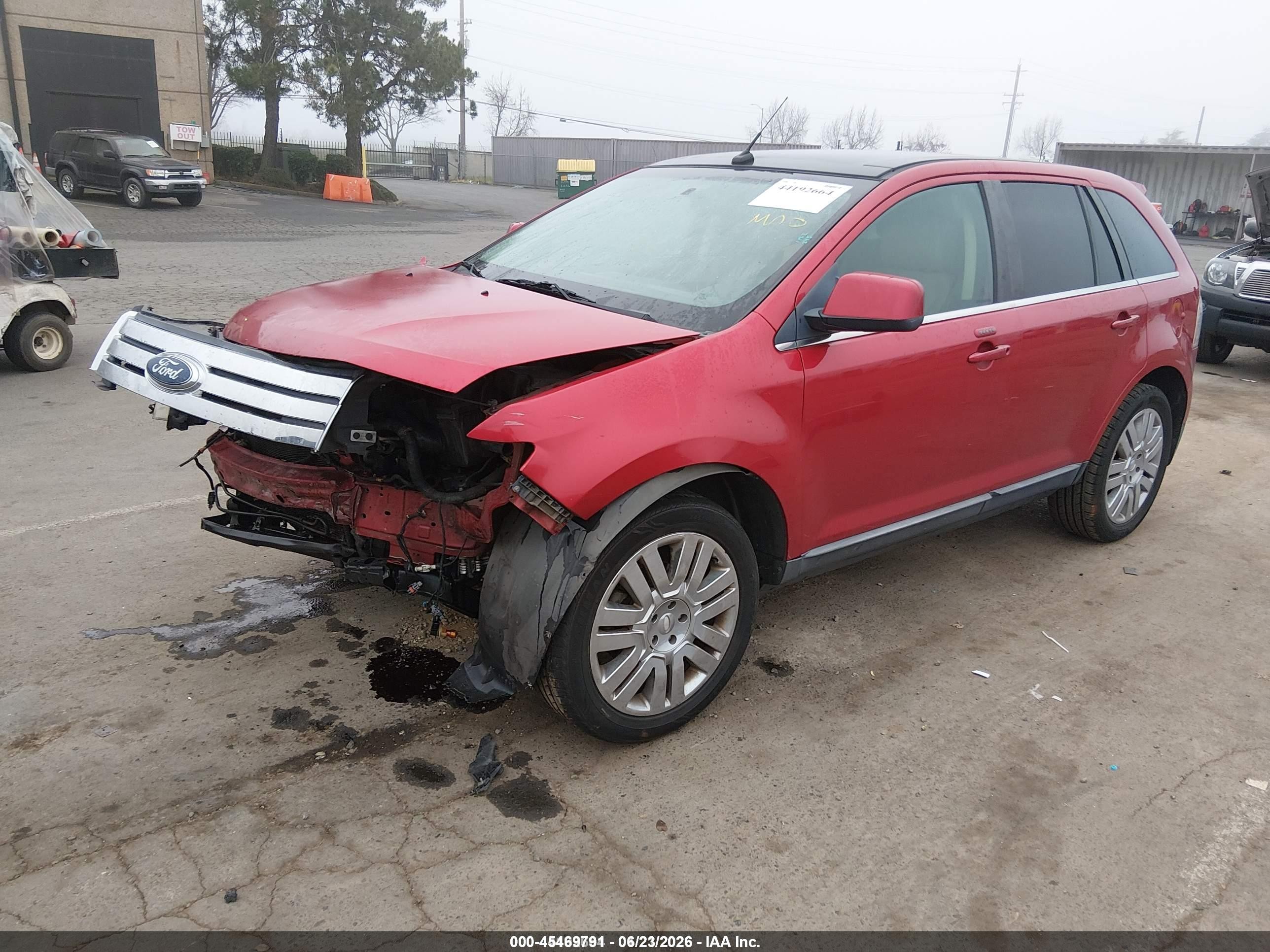 2010 Ford Edge Limited Red vin: 2FMDK3KC6ABA56959