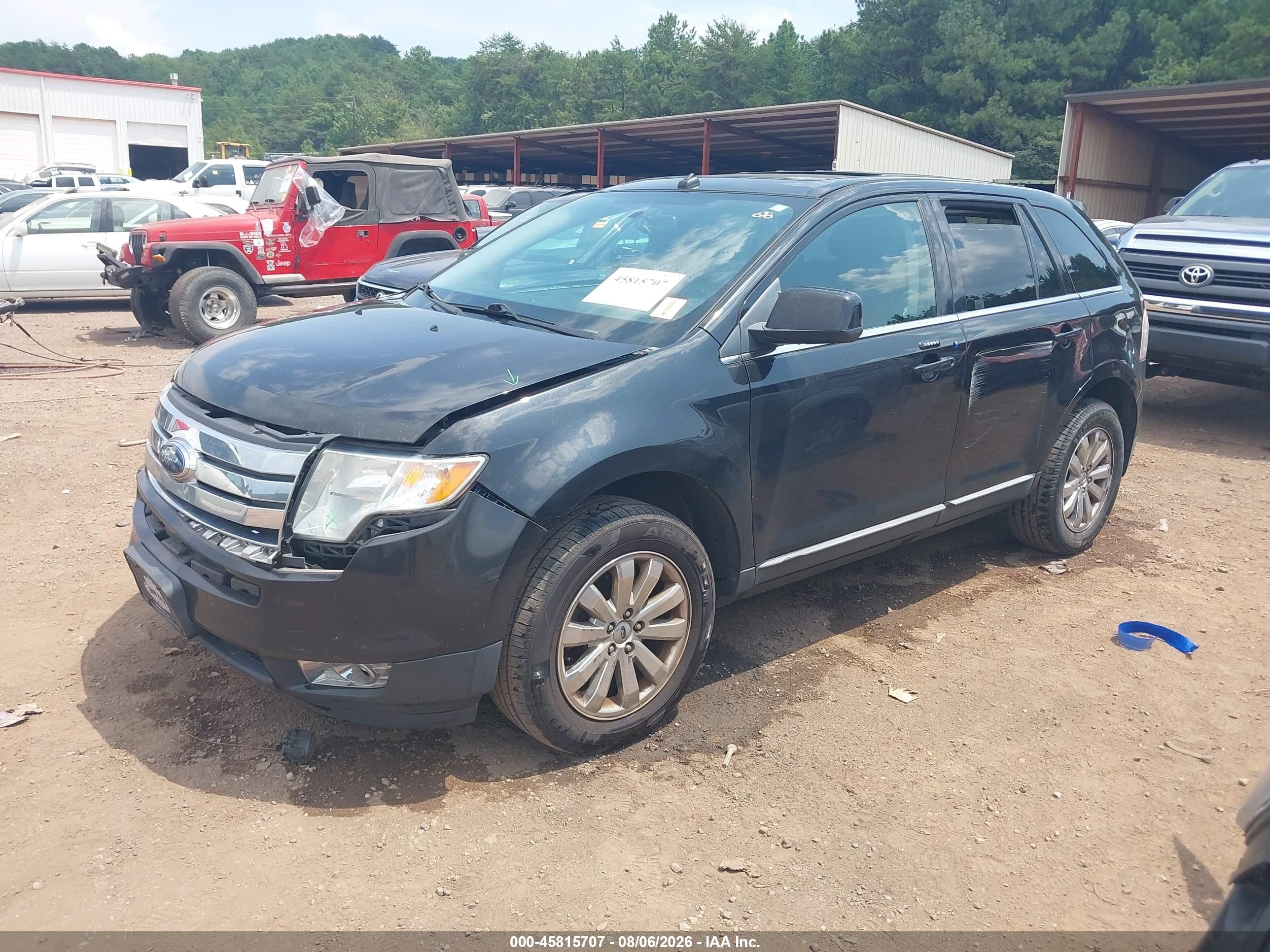 2010 Ford Edge Limited Black vin: 2FMDK3KC6ABA65998