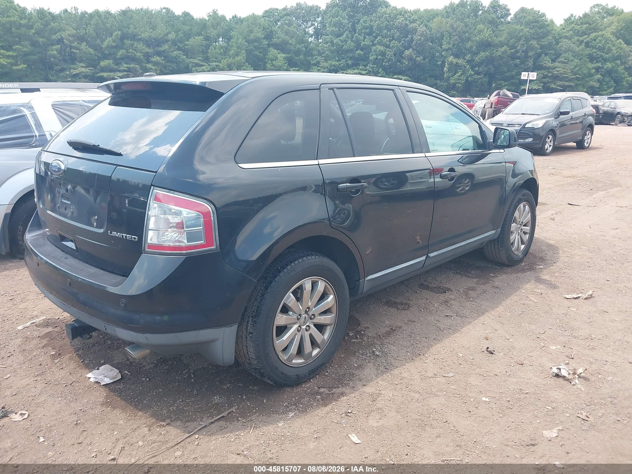 2010 Ford Edge Limited Black vin: 2FMDK3KC6ABA65998