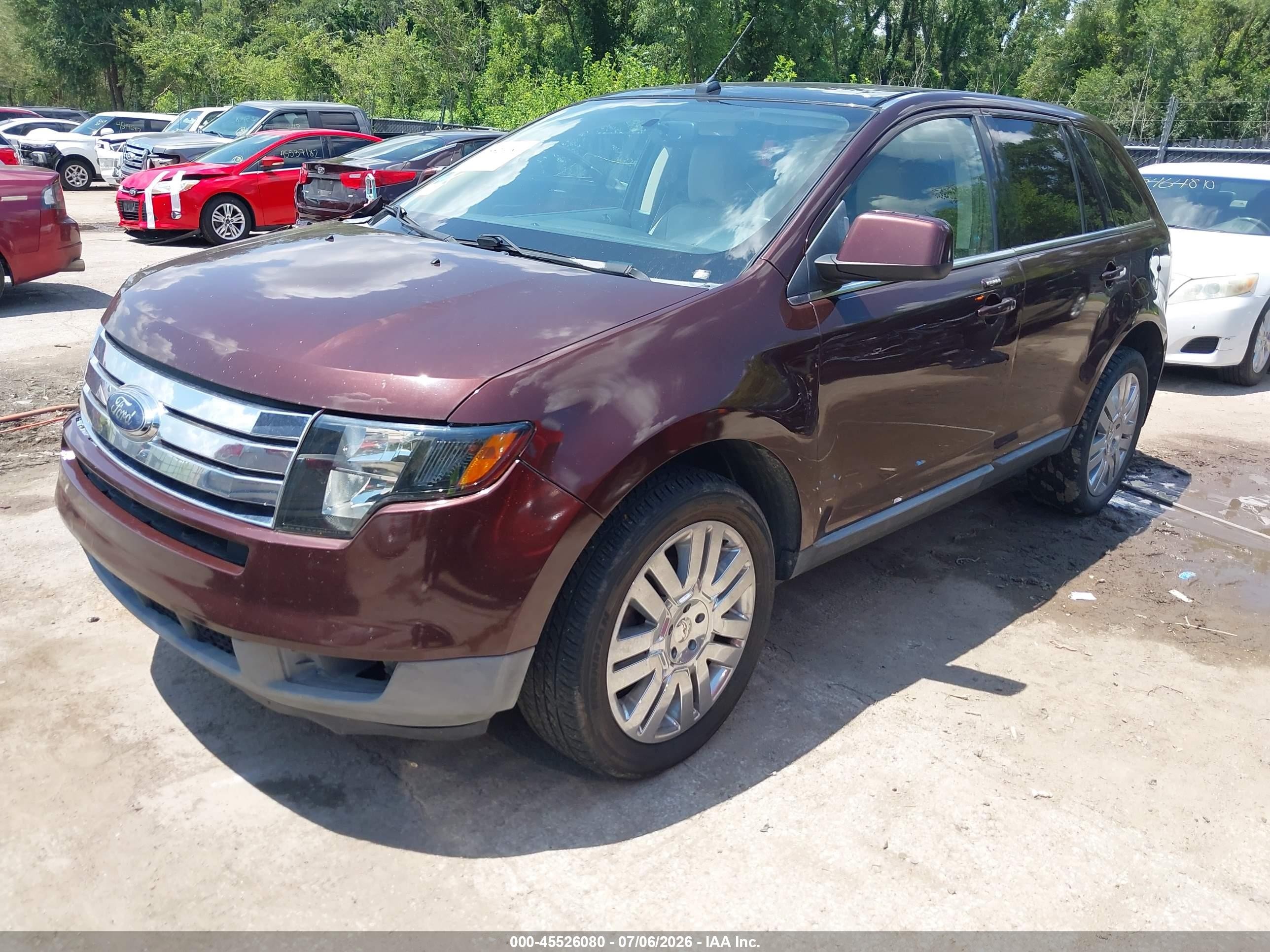 2010 Ford Edge Limited Коричневый vin: 2FMDK3KC6ABB38500