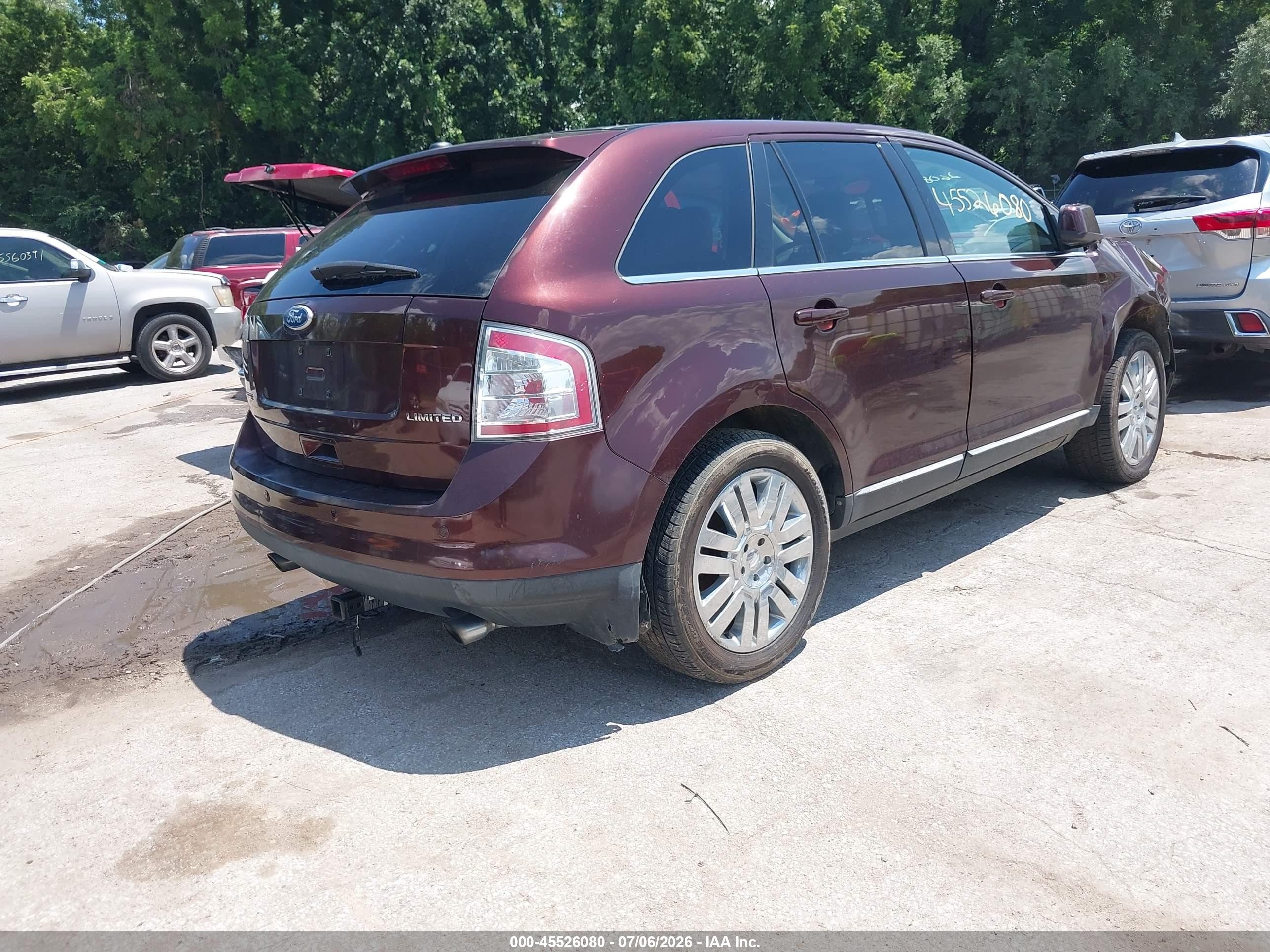 2010 Ford Edge Limited Коричневый vin: 2FMDK3KC6ABB38500