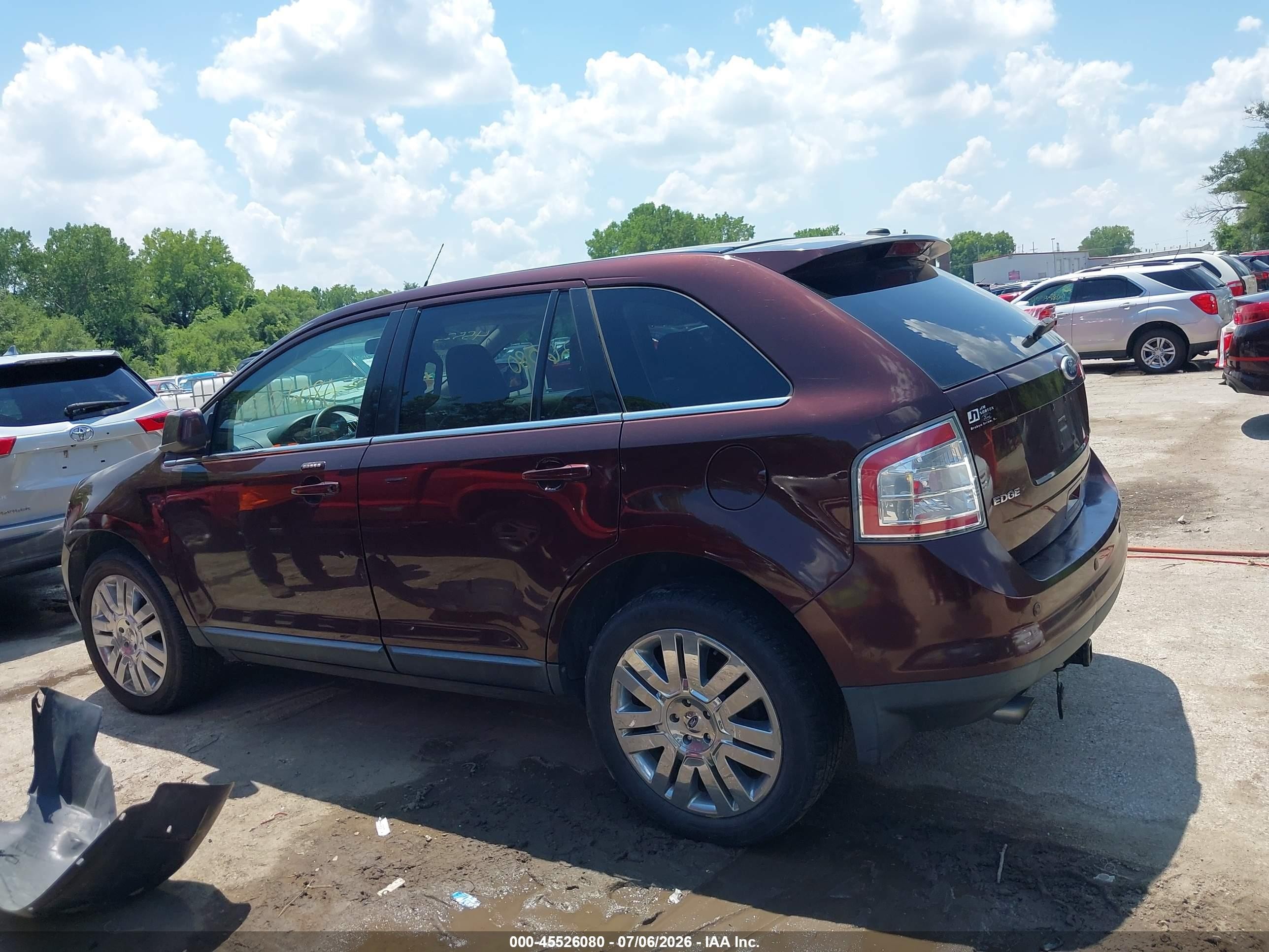 2010 Ford Edge Limited Коричневый vin: 2FMDK3KC6ABB38500