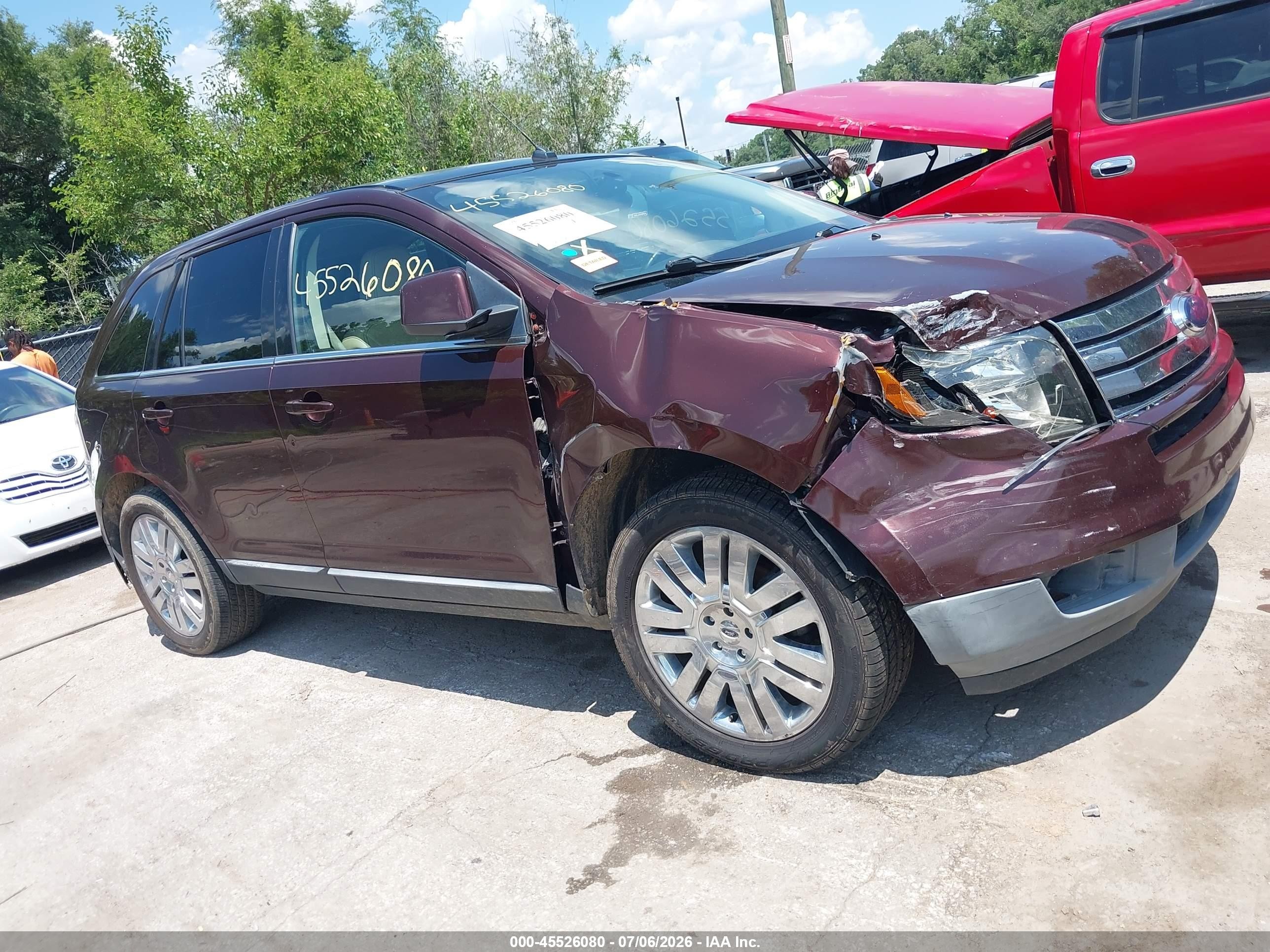 2010 Ford Edge Limited Коричневый vin: 2FMDK3KC6ABB38500
