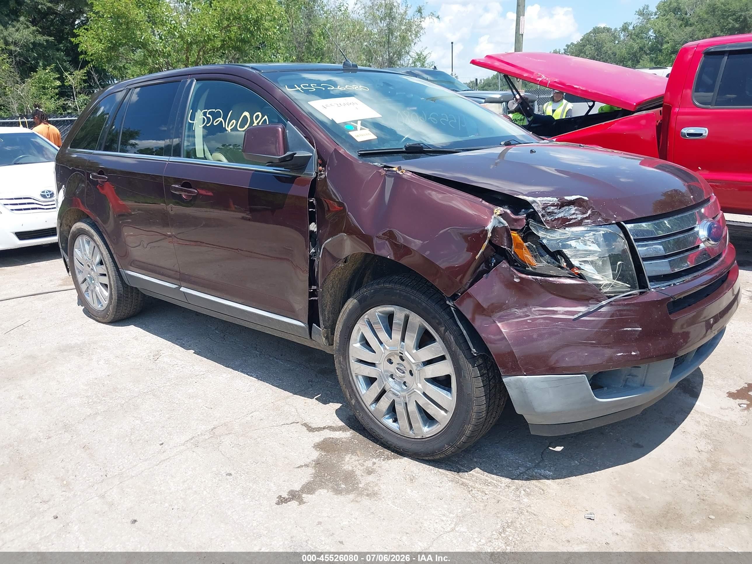 2010 Ford Edge Limited Коричневый vin: 2FMDK3KC6ABB38500