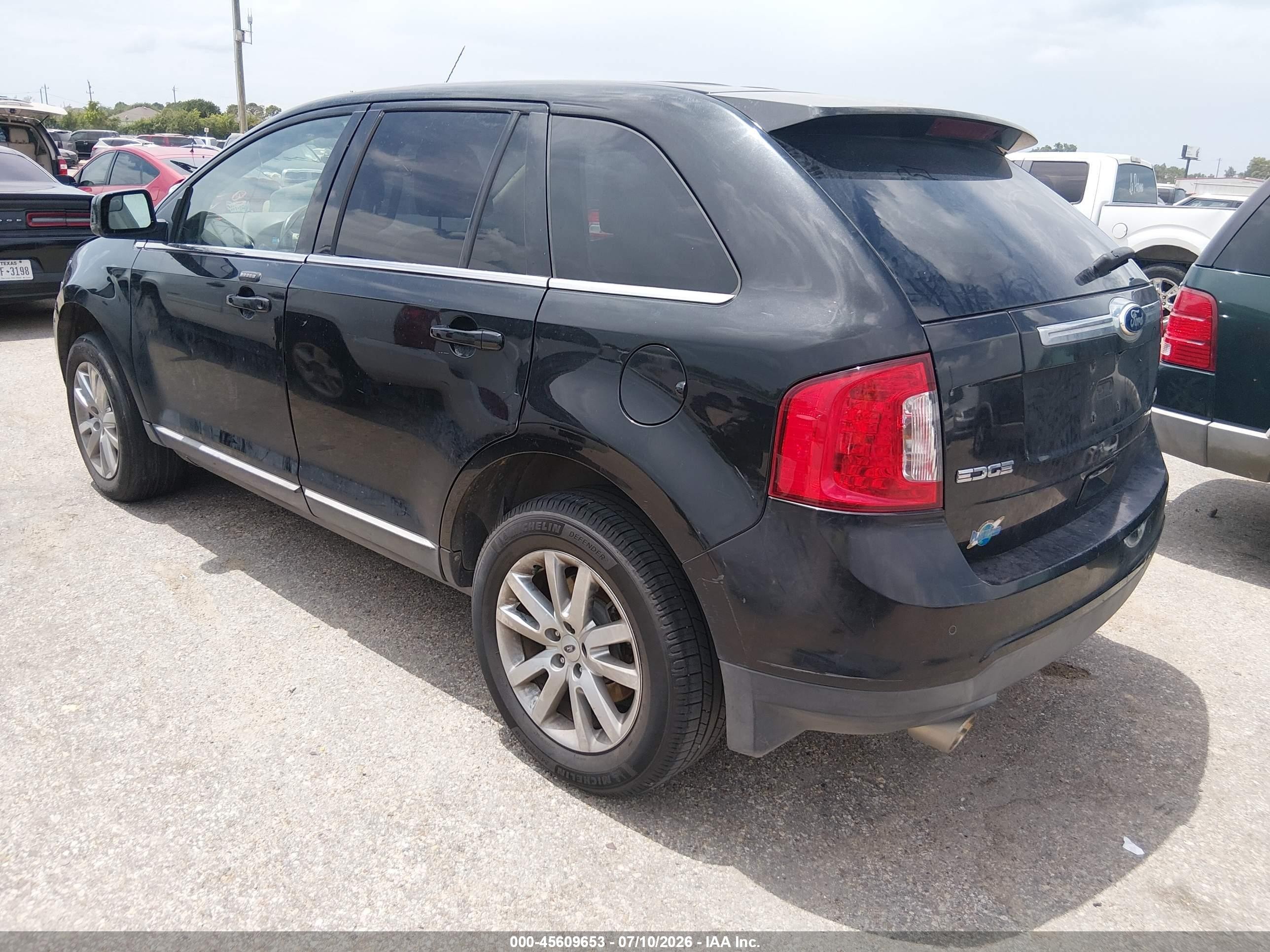 2011 Ford Edge Limited Черный vin: 2FMDK3KC6BBA09173