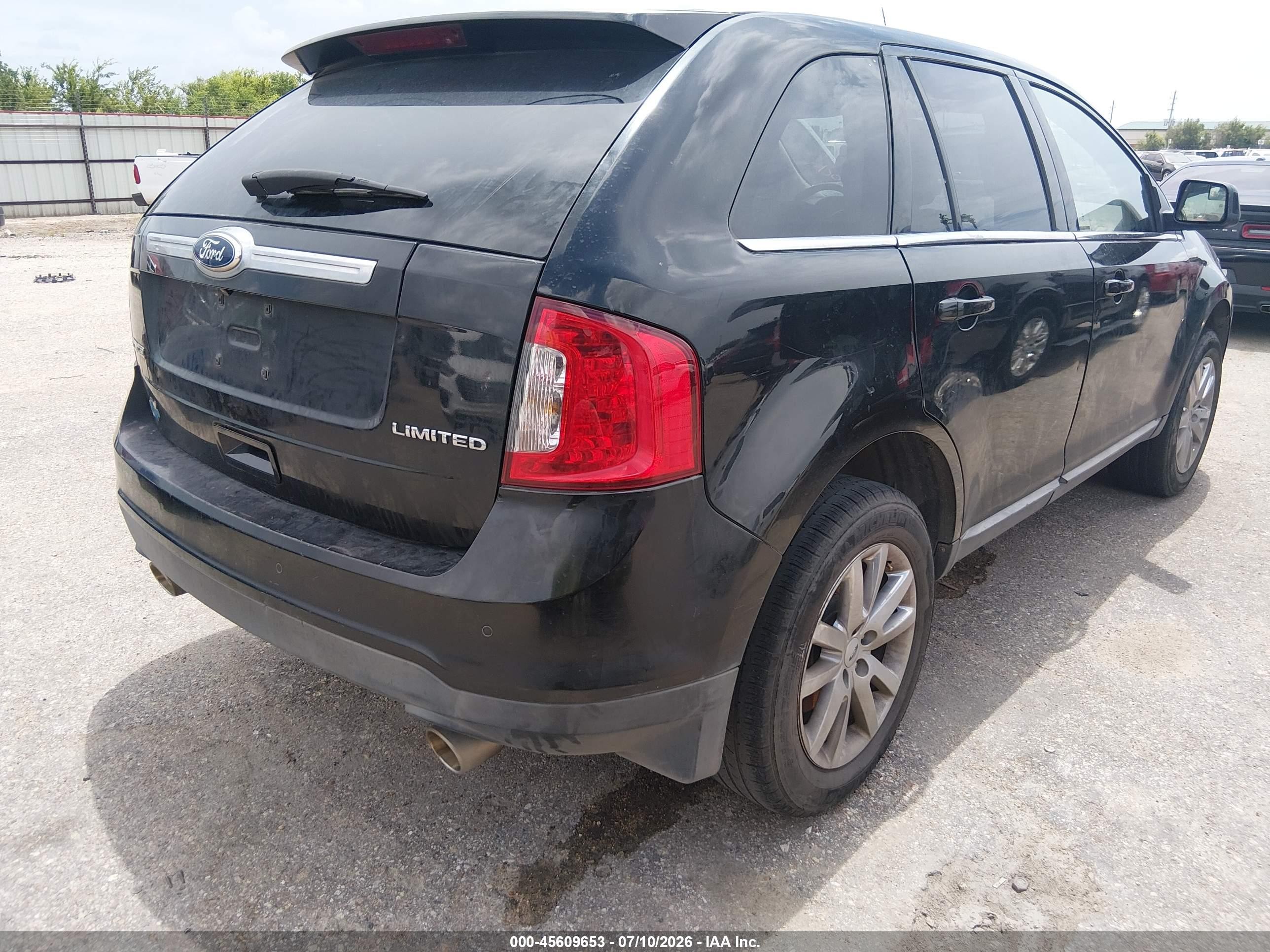 2011 Ford Edge Limited Черный vin: 2FMDK3KC6BBA09173
