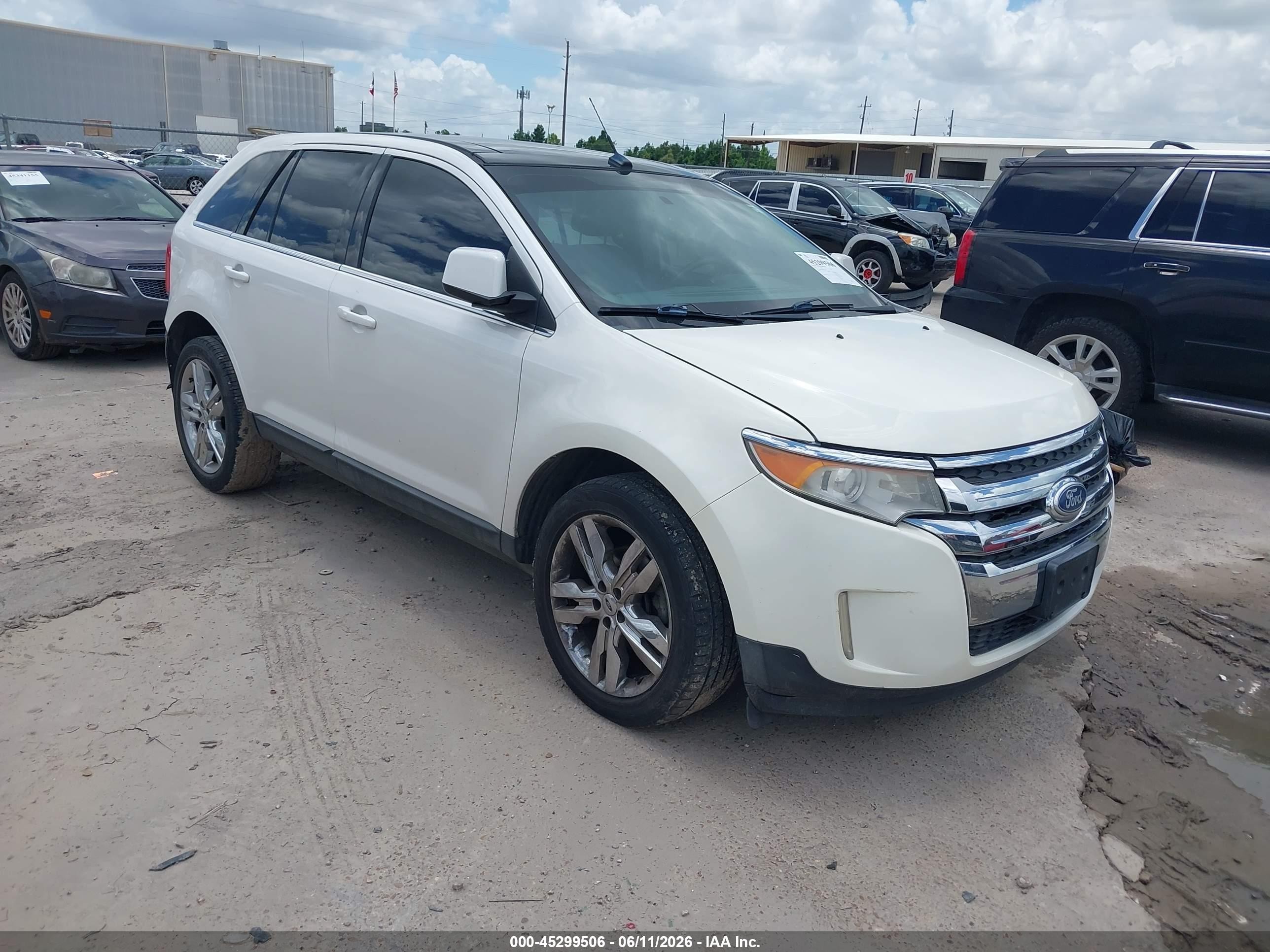 2011 Ford Edge Limited White vin: 2FMDK3KC6BBA12204