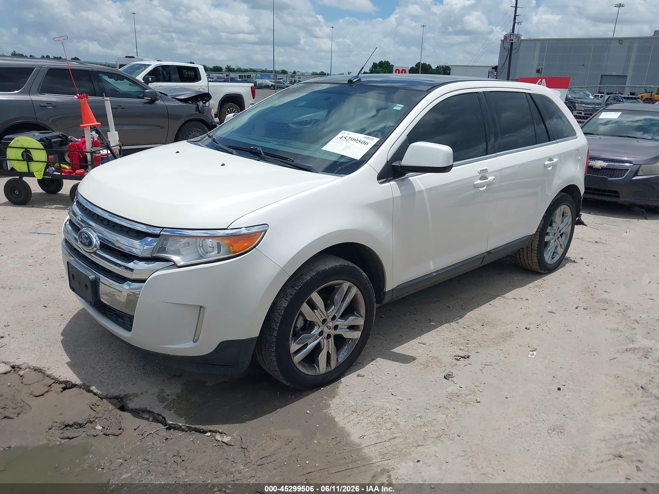 2011 Ford Edge Limited Белый vin: 2FMDK3KC6BBA12204
