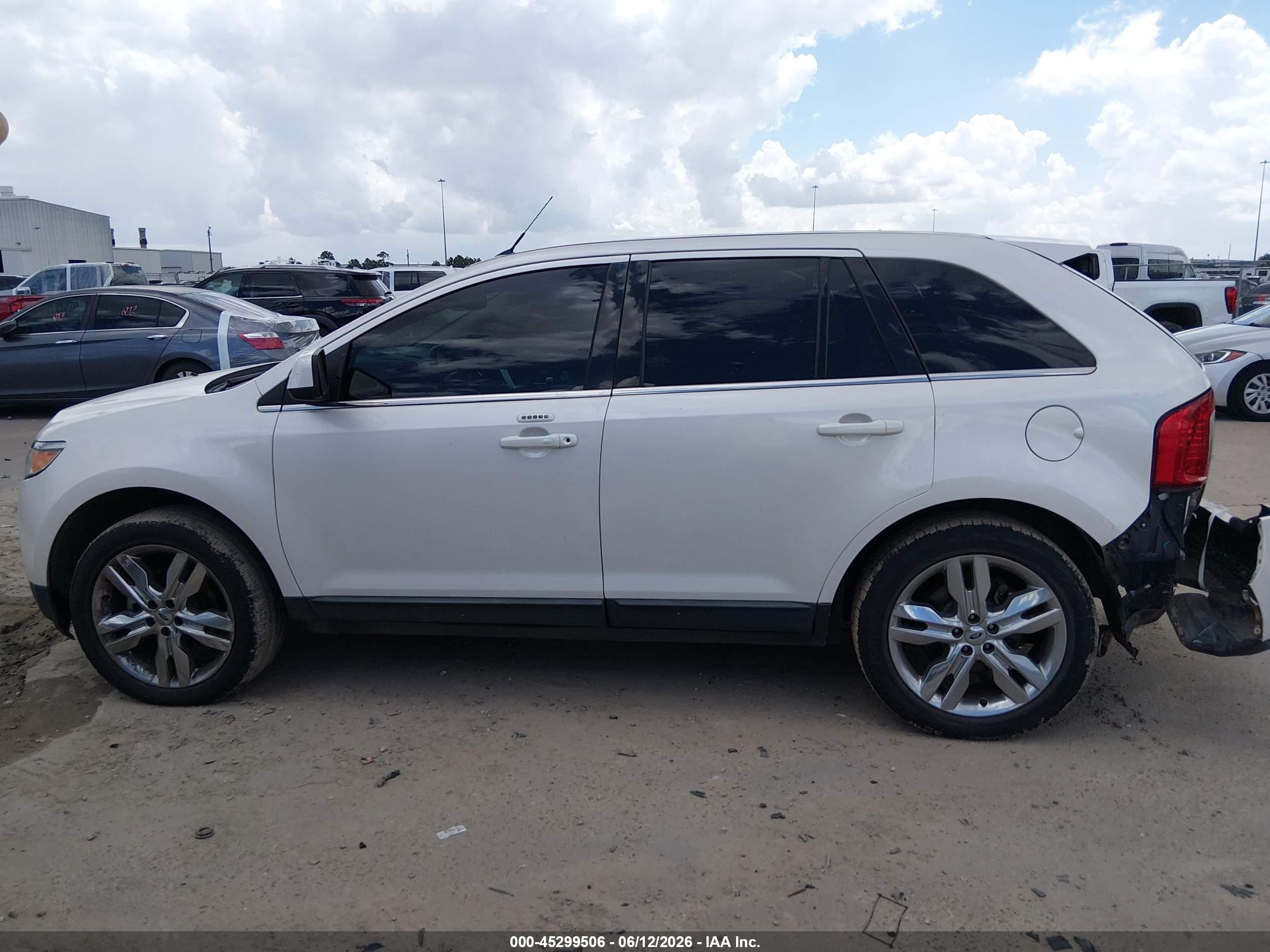 2011 Ford Edge Limited Белый vin: 2FMDK3KC6BBA12204