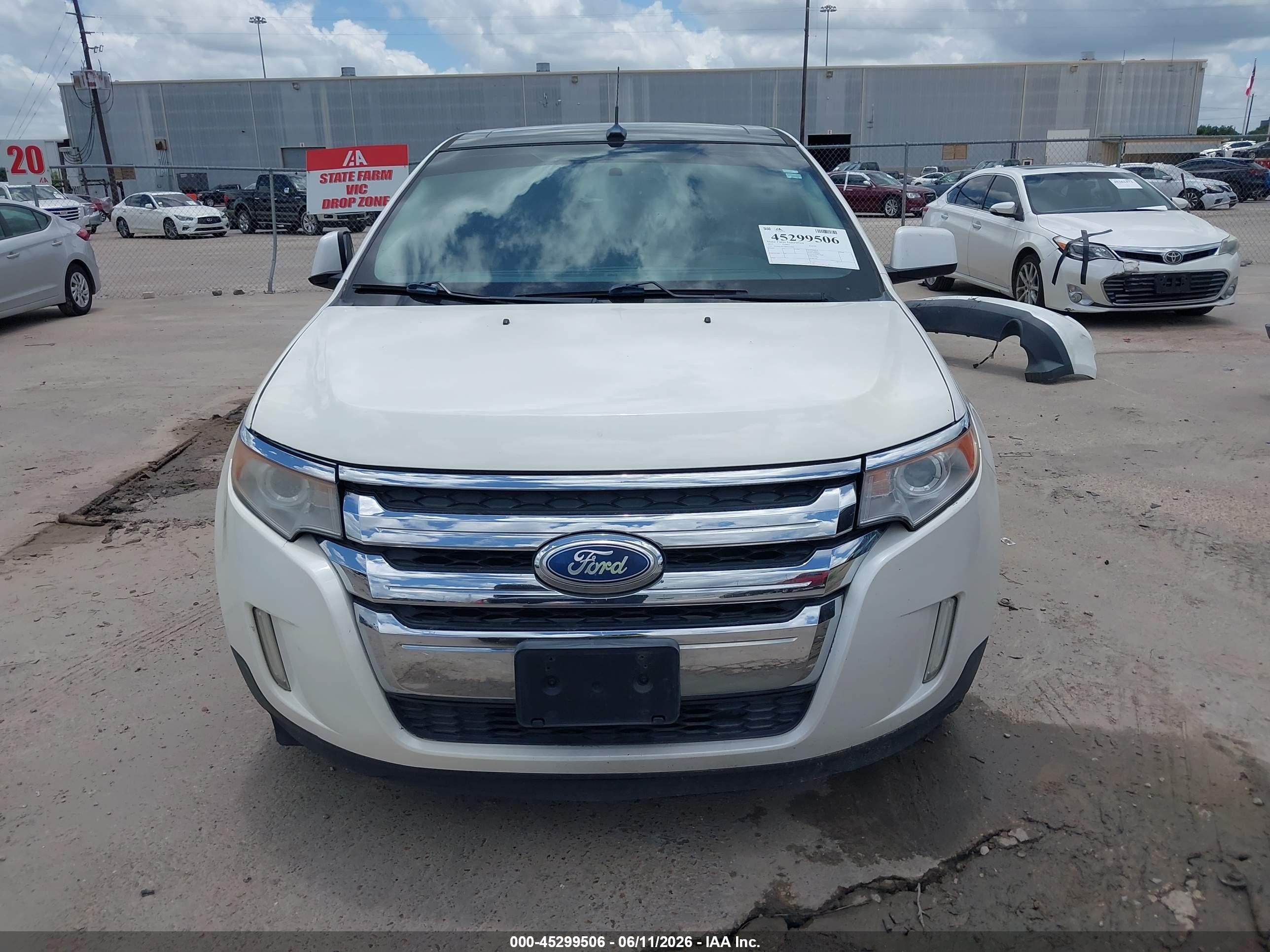 2011 Ford Edge Limited Белый vin: 2FMDK3KC6BBA12204