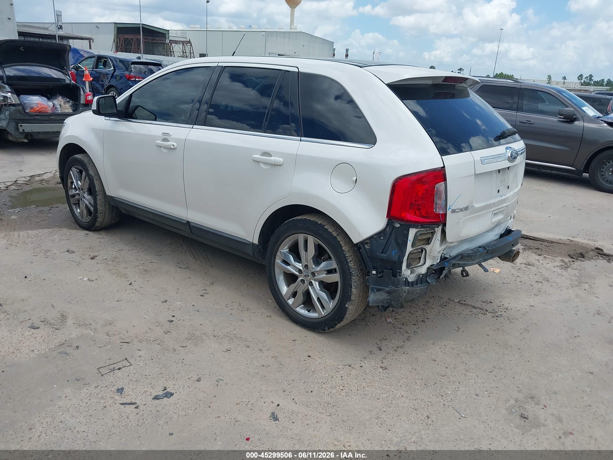 2011 Ford Edge Limited Белый vin: 2FMDK3KC6BBA12204
