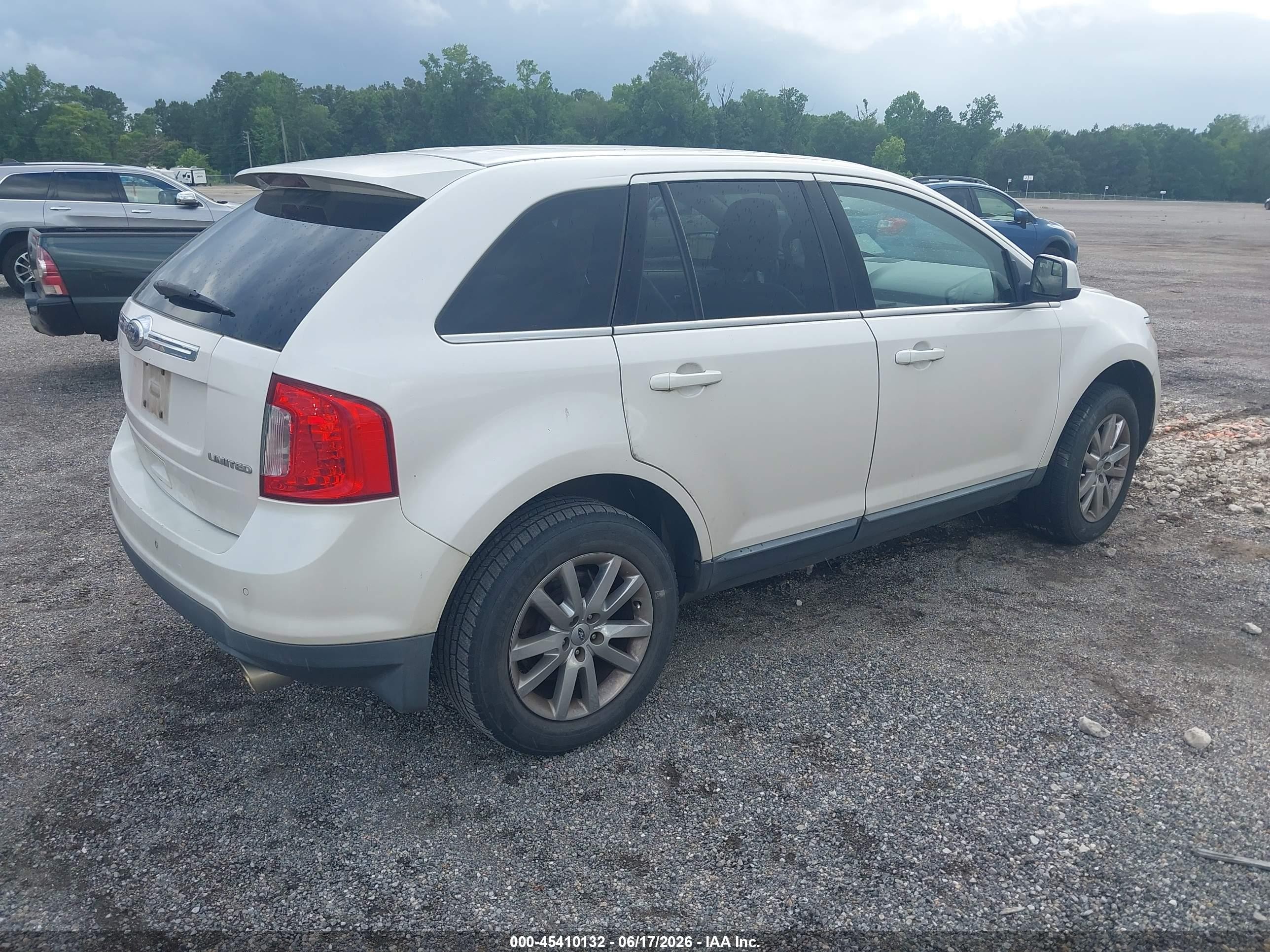 2011 Ford Edge Limited White vin: 2FMDK3KC6BBA39385