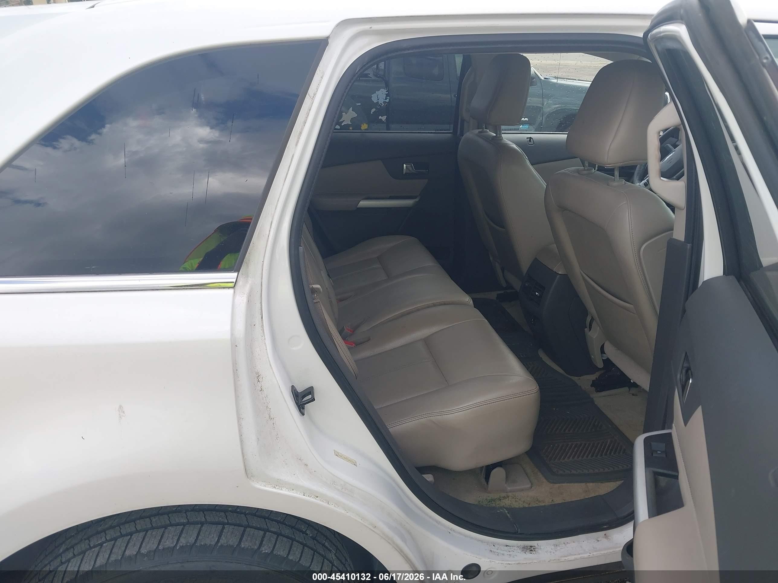 2011 Ford Edge Limited White vin: 2FMDK3KC6BBA39385