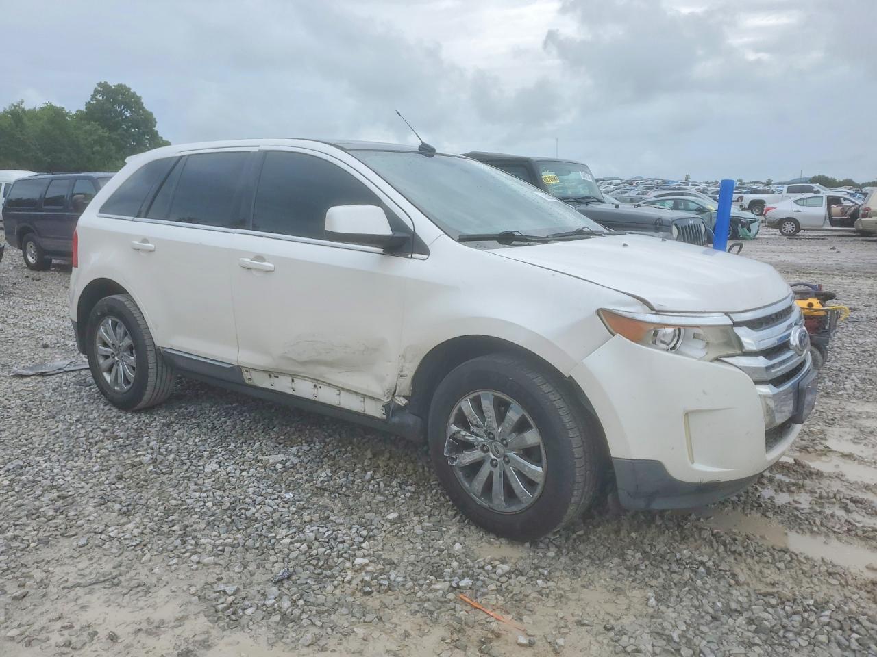 2011 Ford Edge Limited White vin: 2FMDK3KC6BBA41105