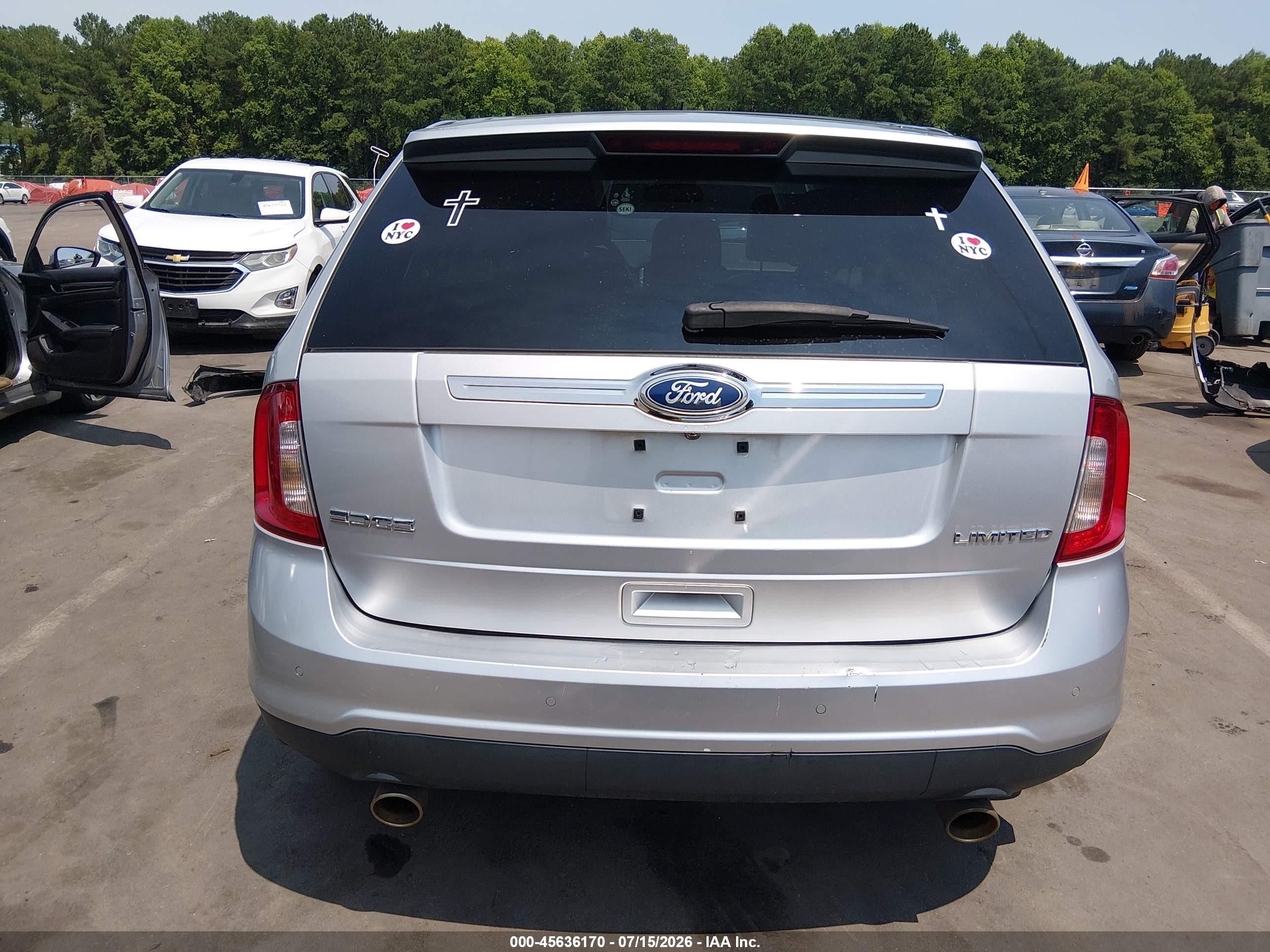 2011 Ford Edge Limited Silver vin: 2FMDK3KC6BBA49429