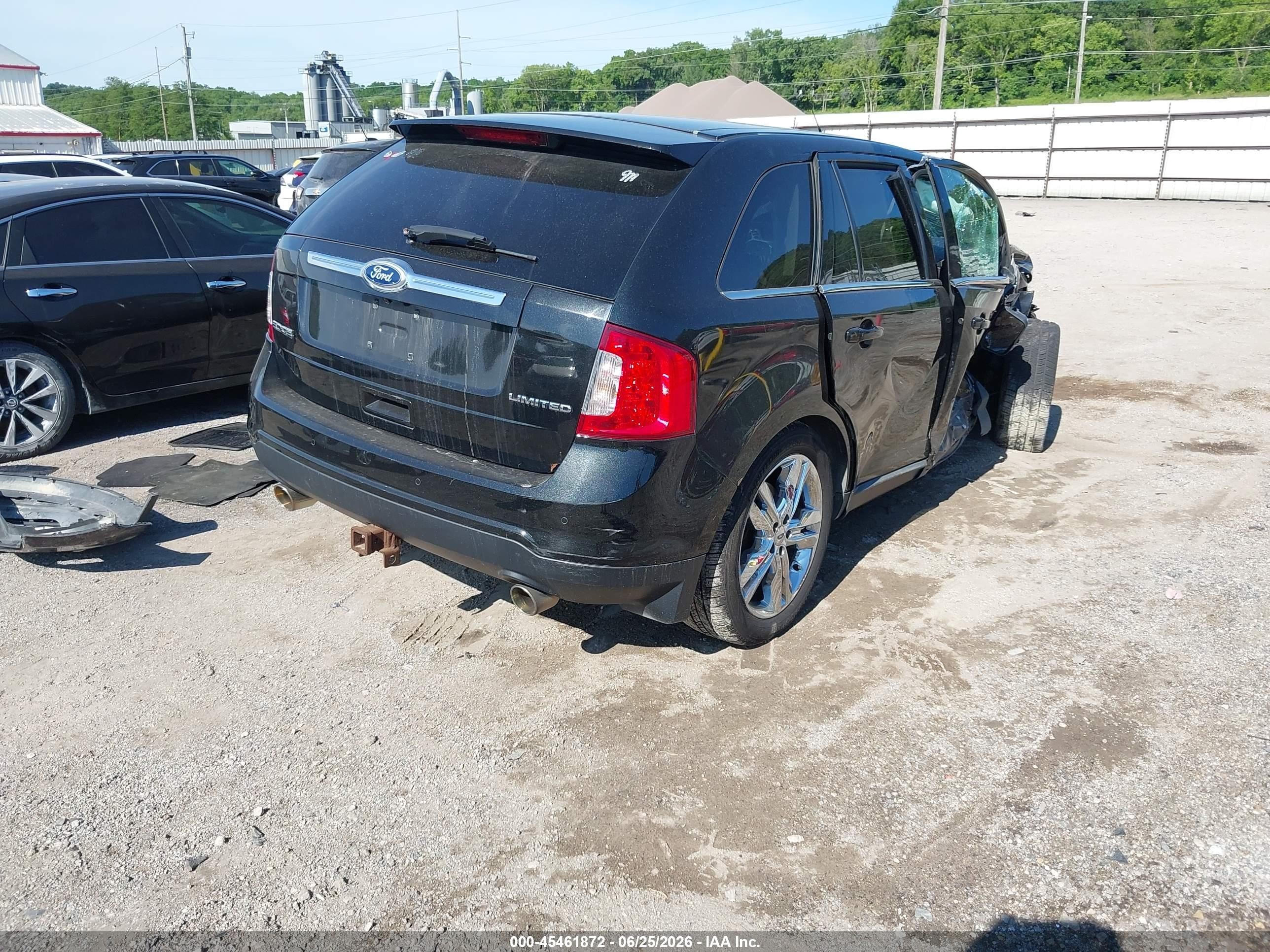 2011 Ford Edge Limited Black vin: 2FMDK3KC6BBA52802
