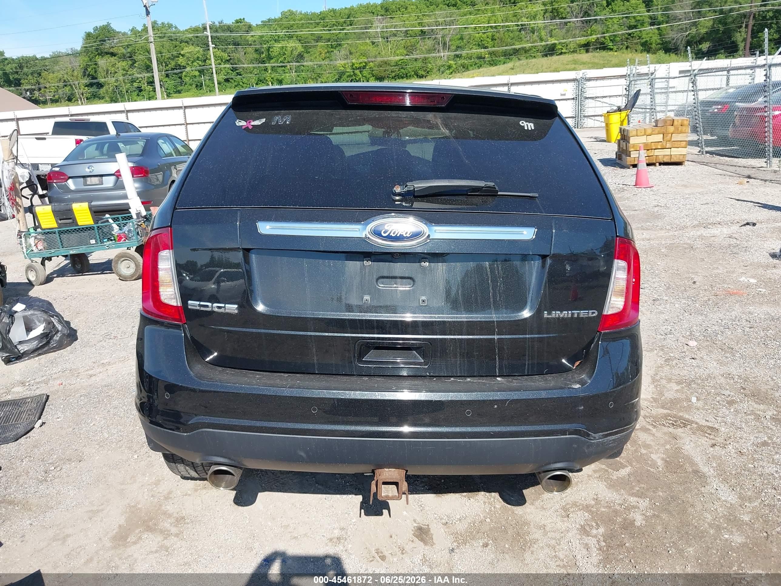 2011 Ford Edge Limited Black vin: 2FMDK3KC6BBA52802