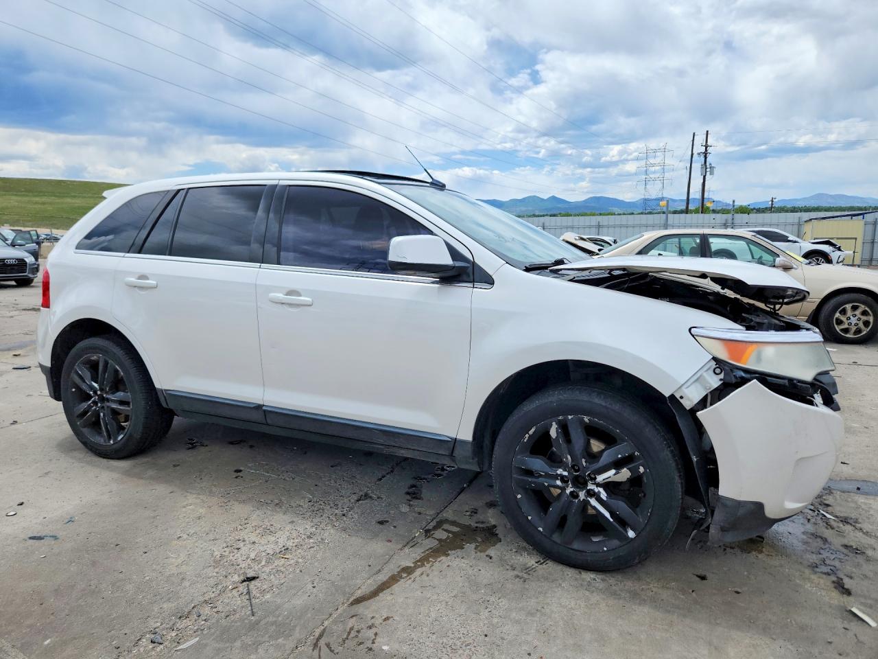 2011 Ford Edge Limited White vin: 2FMDK3KC6BBA61466