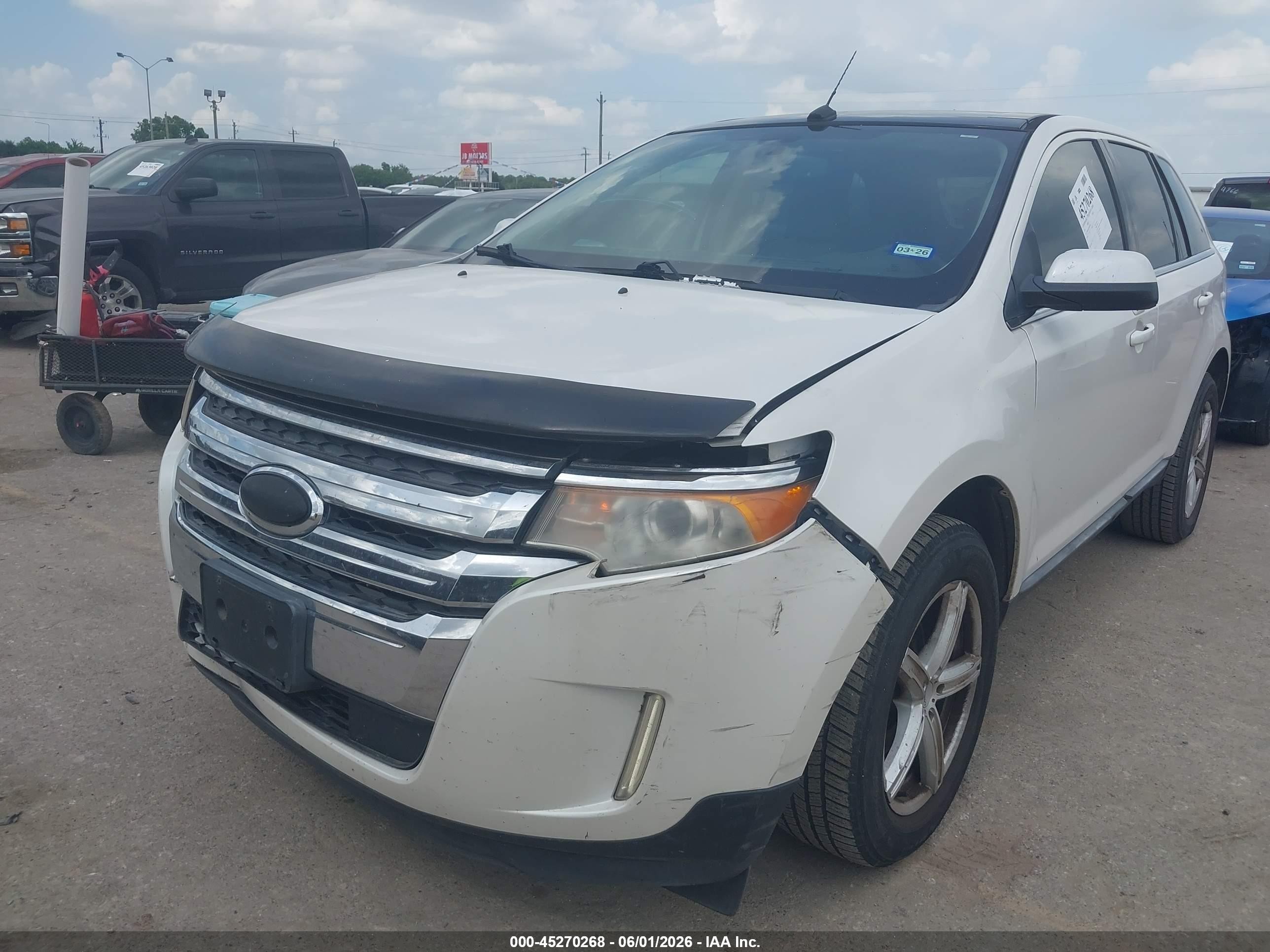 2011 Ford Edge Limited Белый vin: 2FMDK3KC6BBB07409