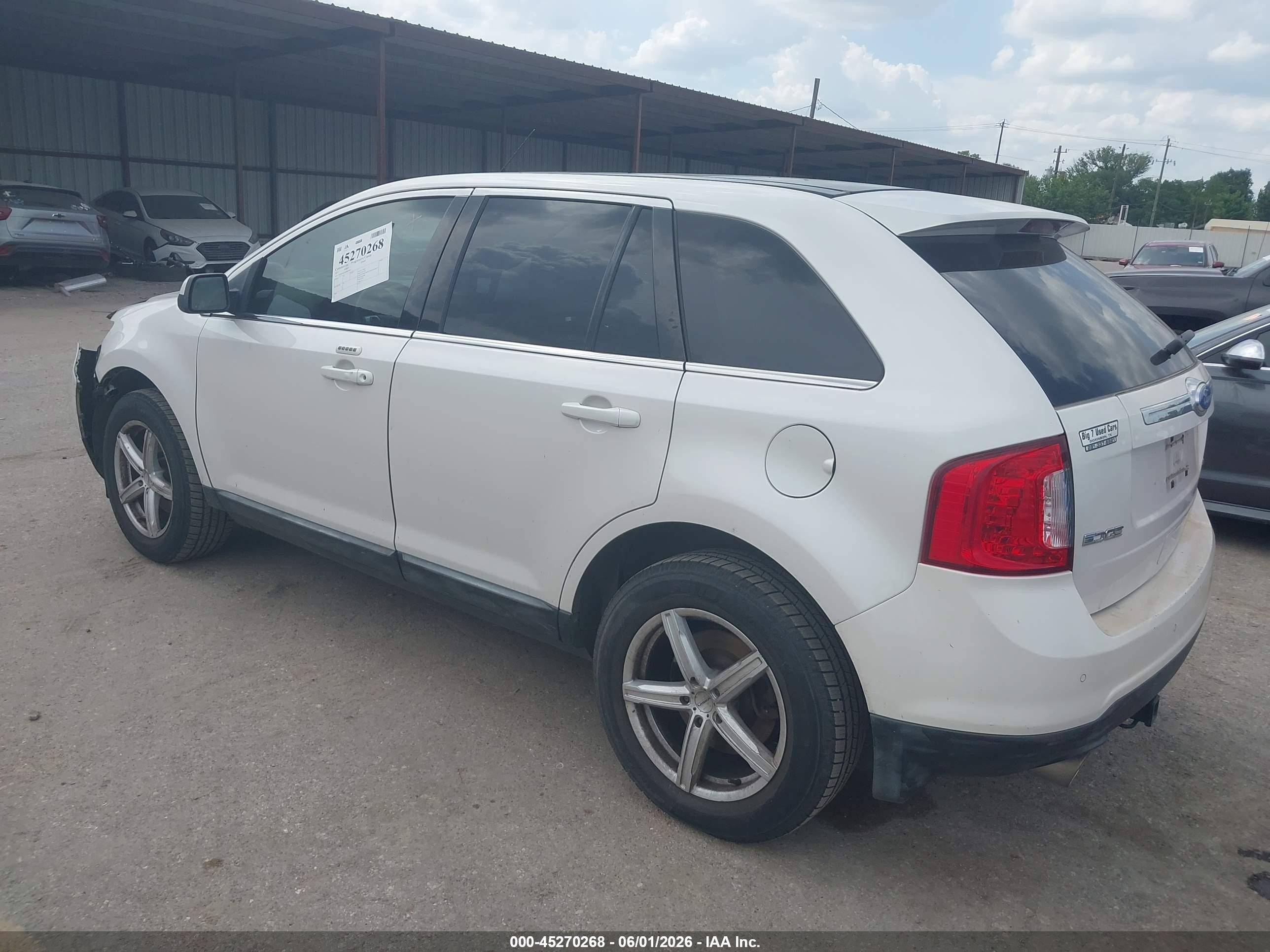 2011 Ford Edge Limited Белый vin: 2FMDK3KC6BBB07409