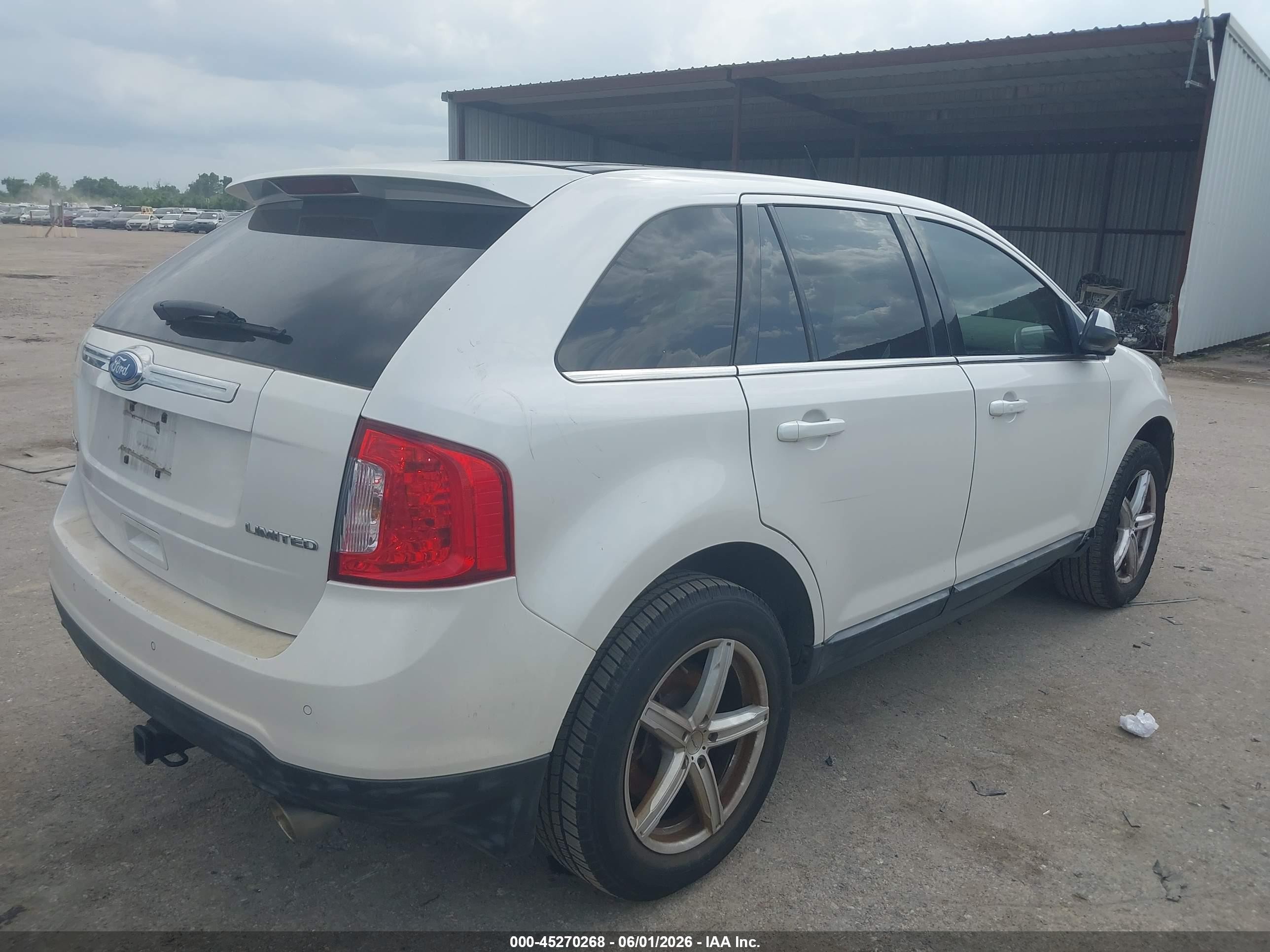 2011 Ford Edge Limited Белый vin: 2FMDK3KC6BBB07409