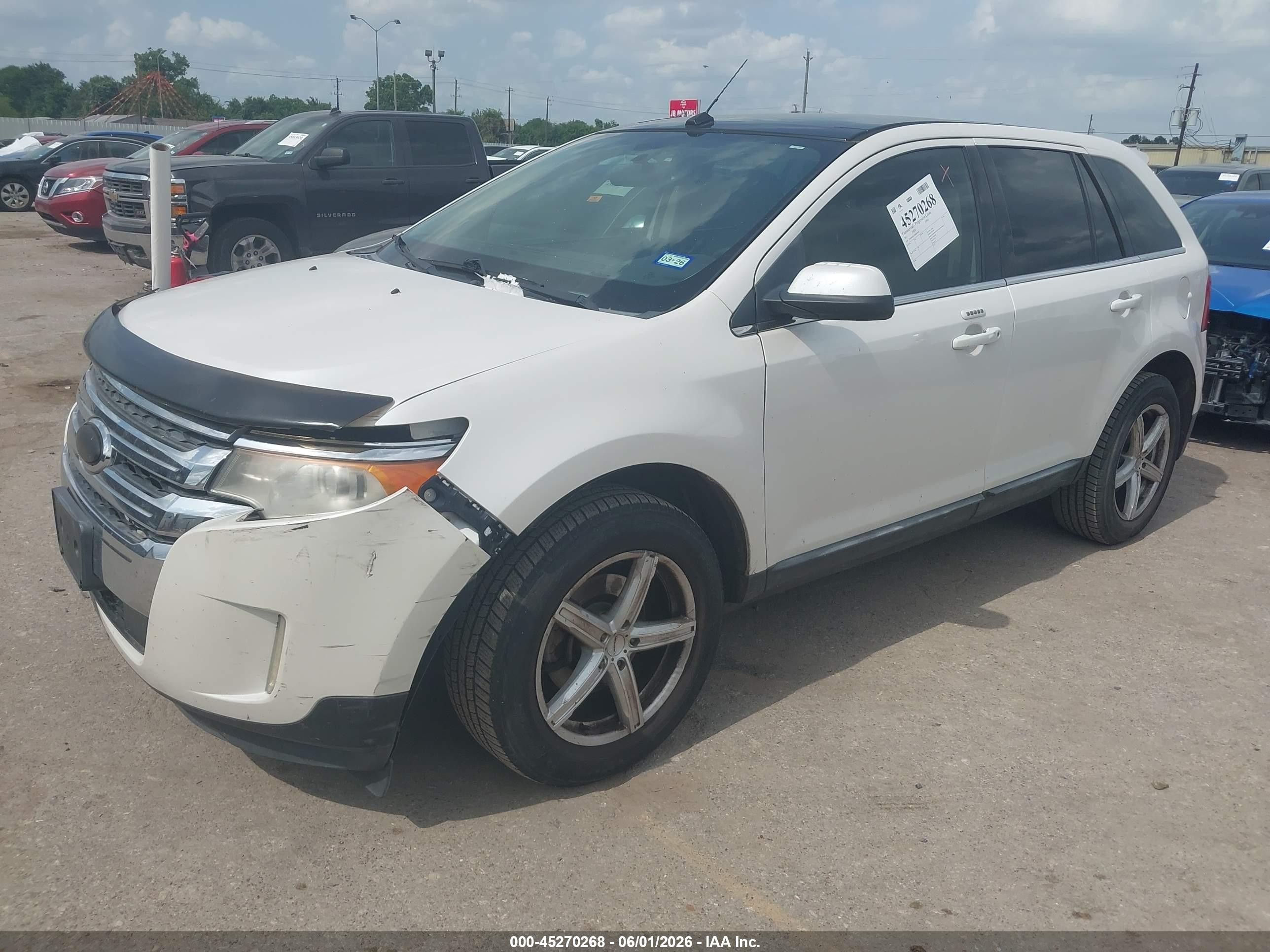 2011 Ford Edge Limited Белый vin: 2FMDK3KC6BBB07409