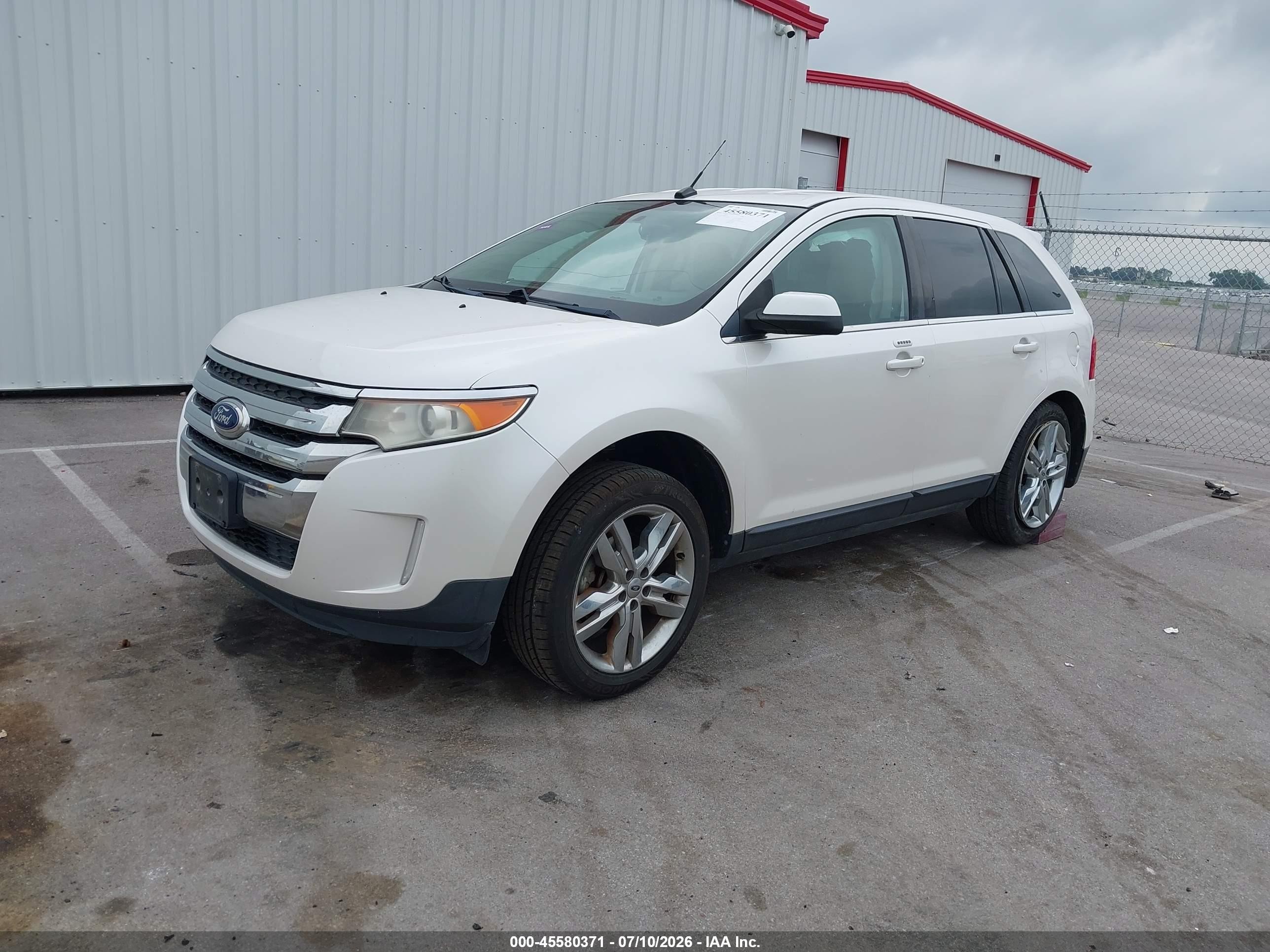 2011 Ford Edge Limited Белый vin: 2FMDK3KC6BBB67366